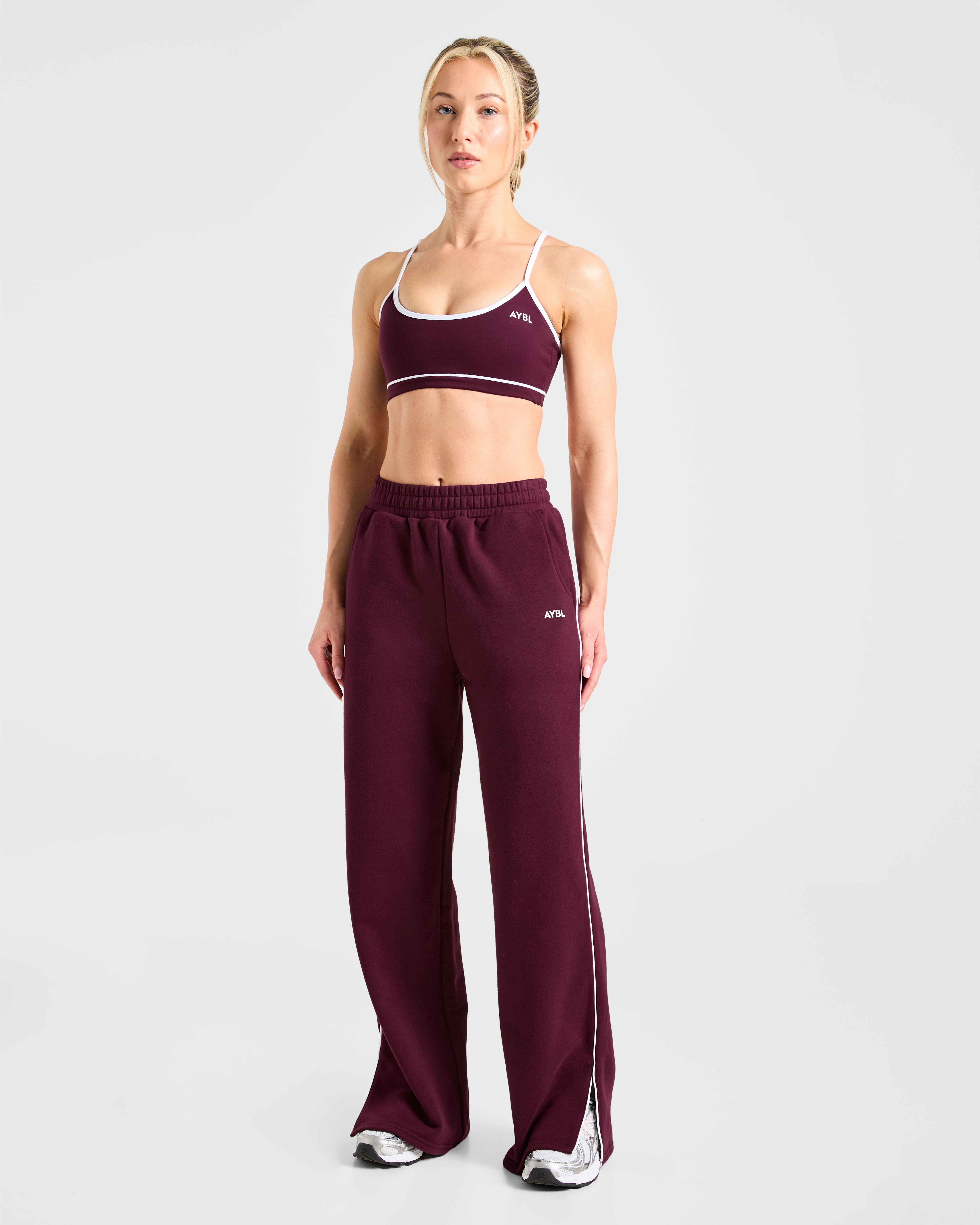 Form Straight Leg Joggers - Deep Mulberry