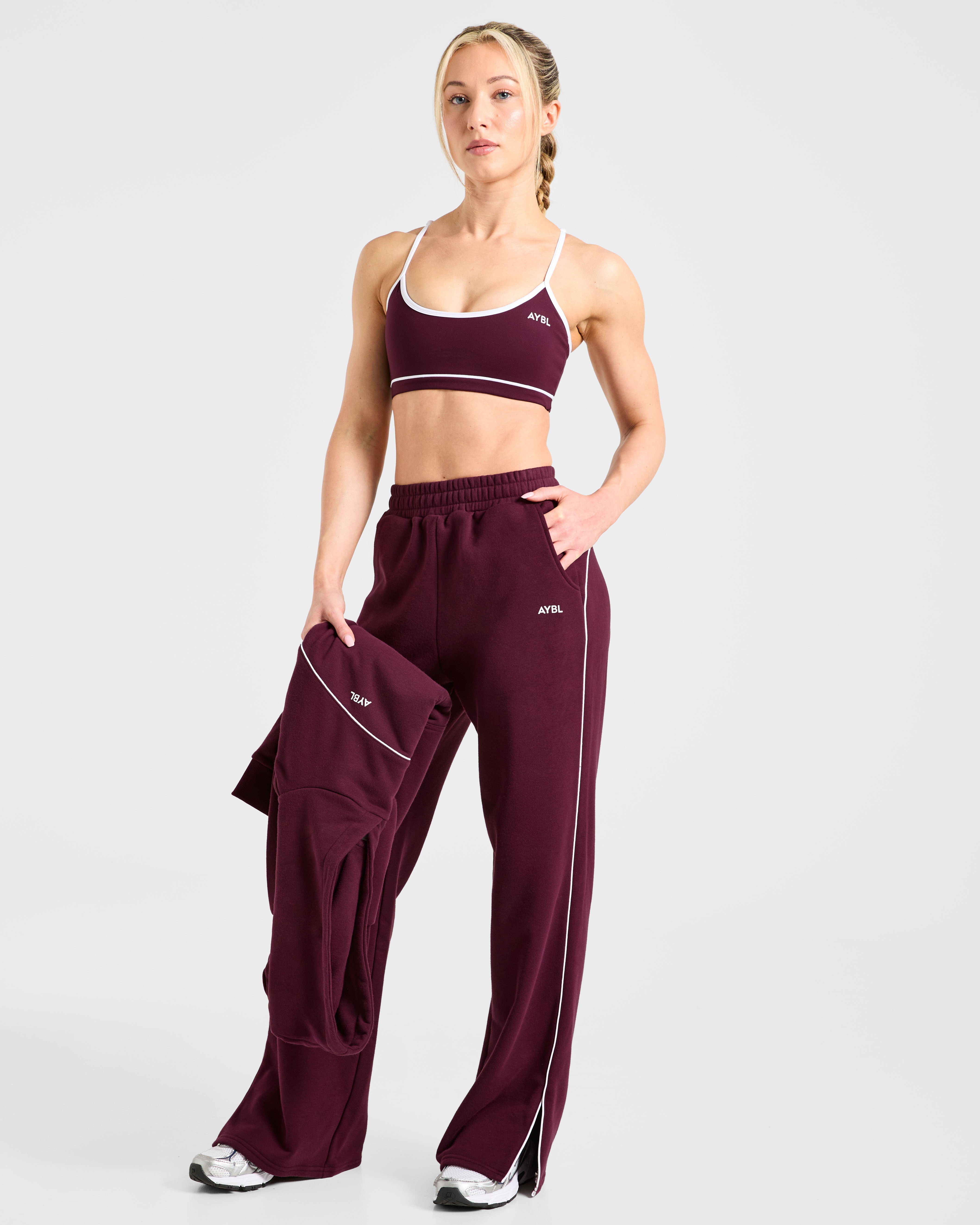 Form Straight Leg Joggers - Deep Mulberry