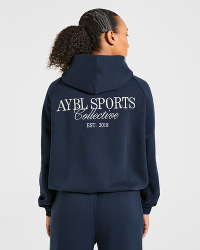 Sports Collective Oversized Hoodie - True Navy