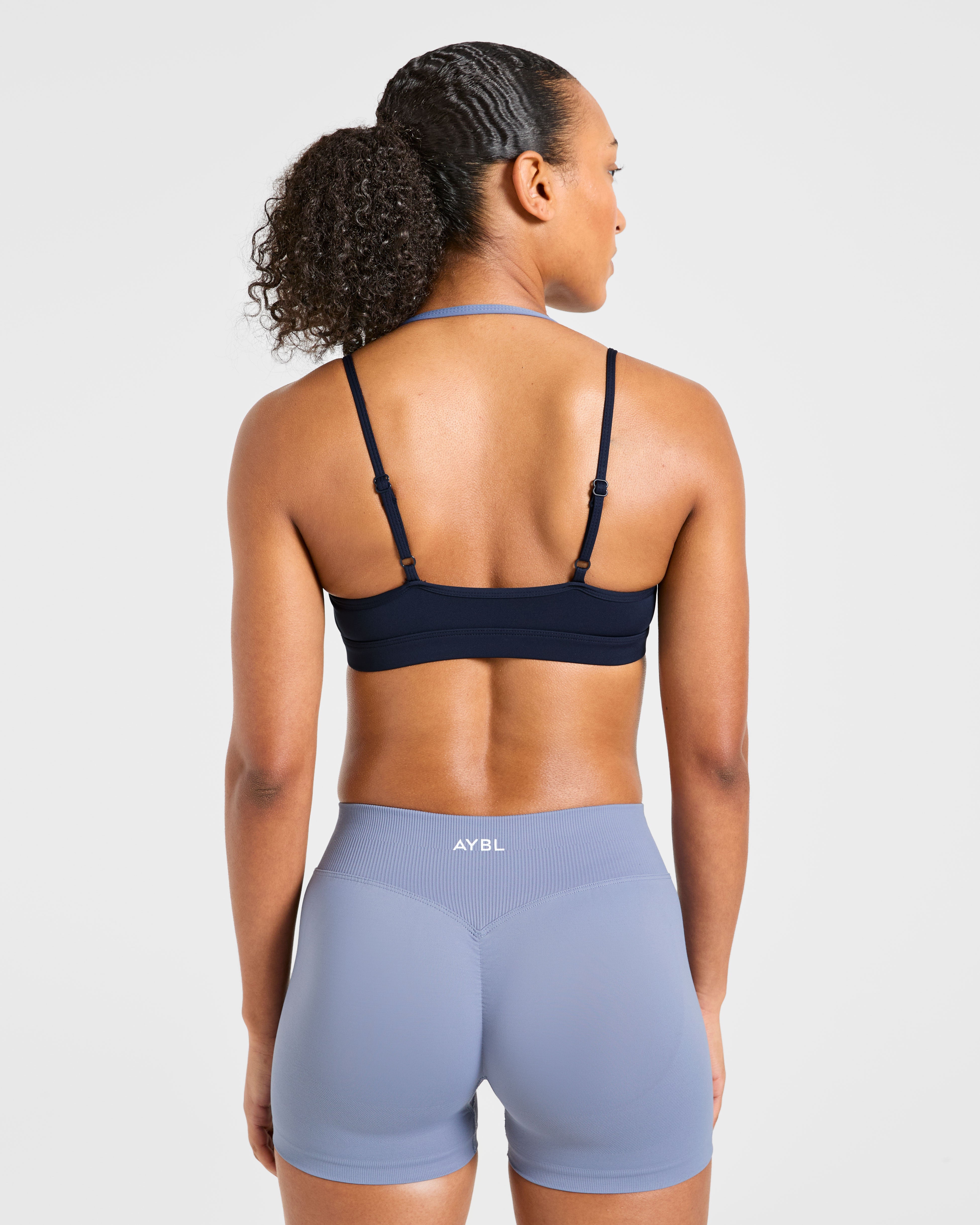 Essential Double Layer Sports Bra - Navy