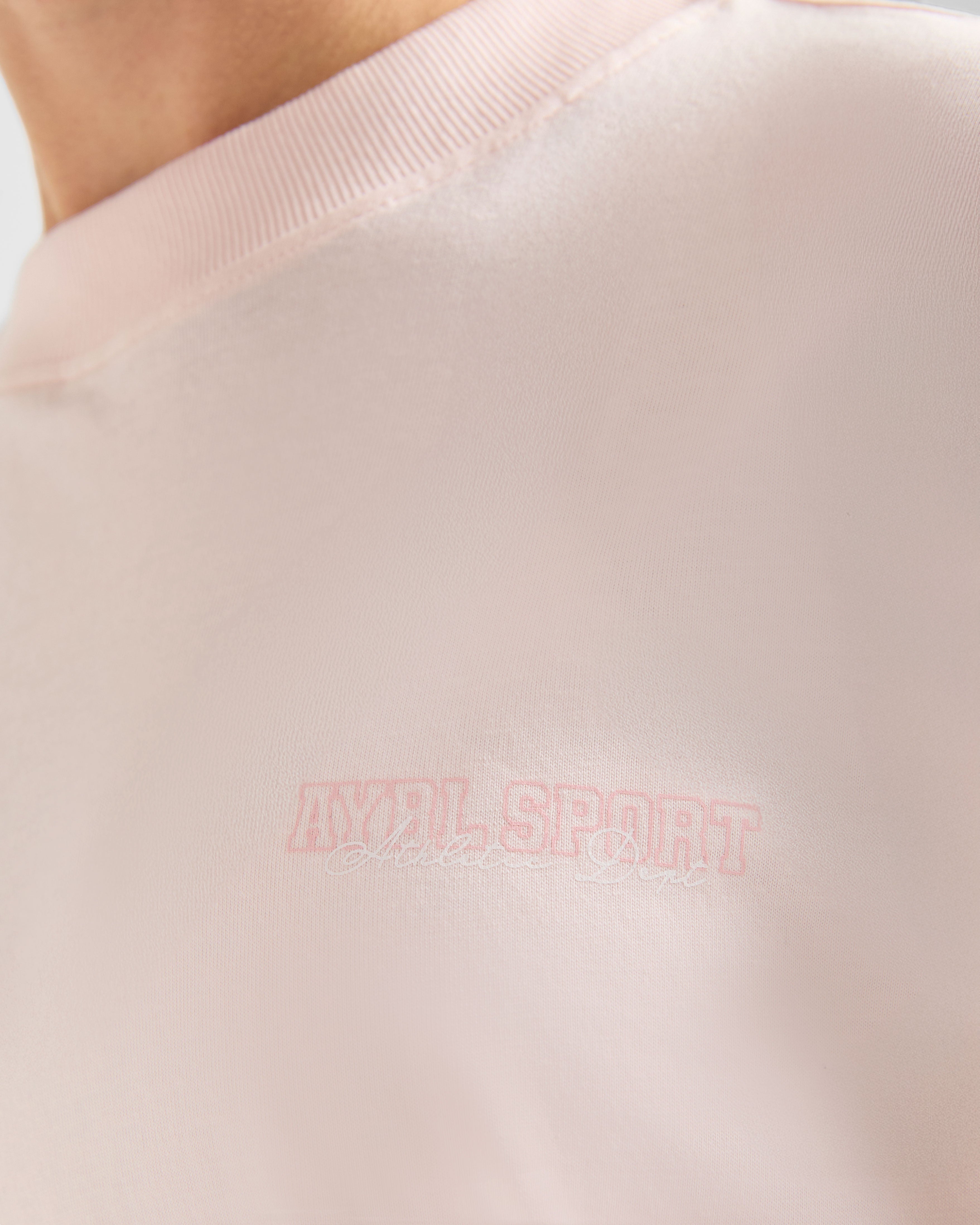 Varsity Dept. Oversized T Shirt - Pink