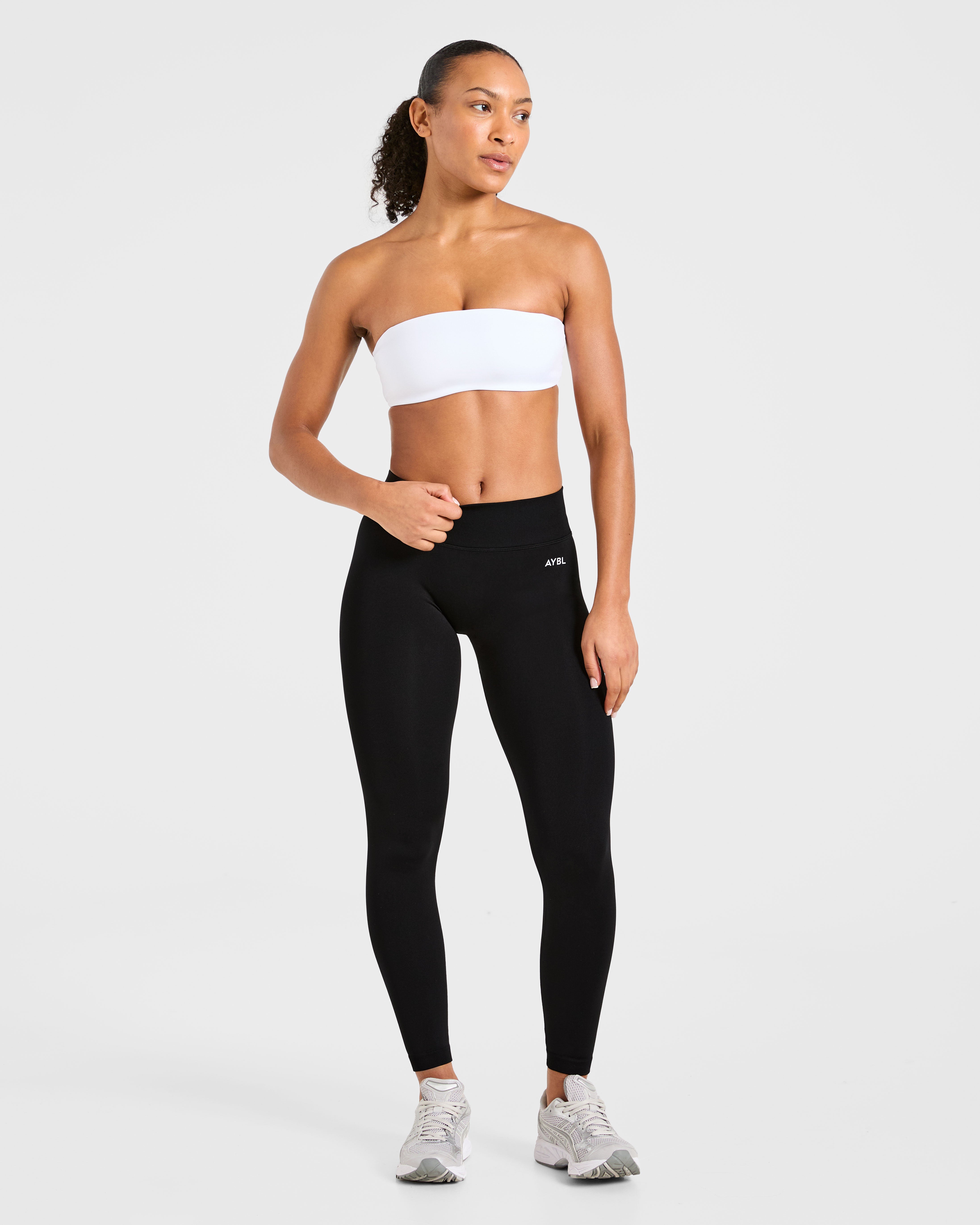 Essential Bandeau Sports Bra - White