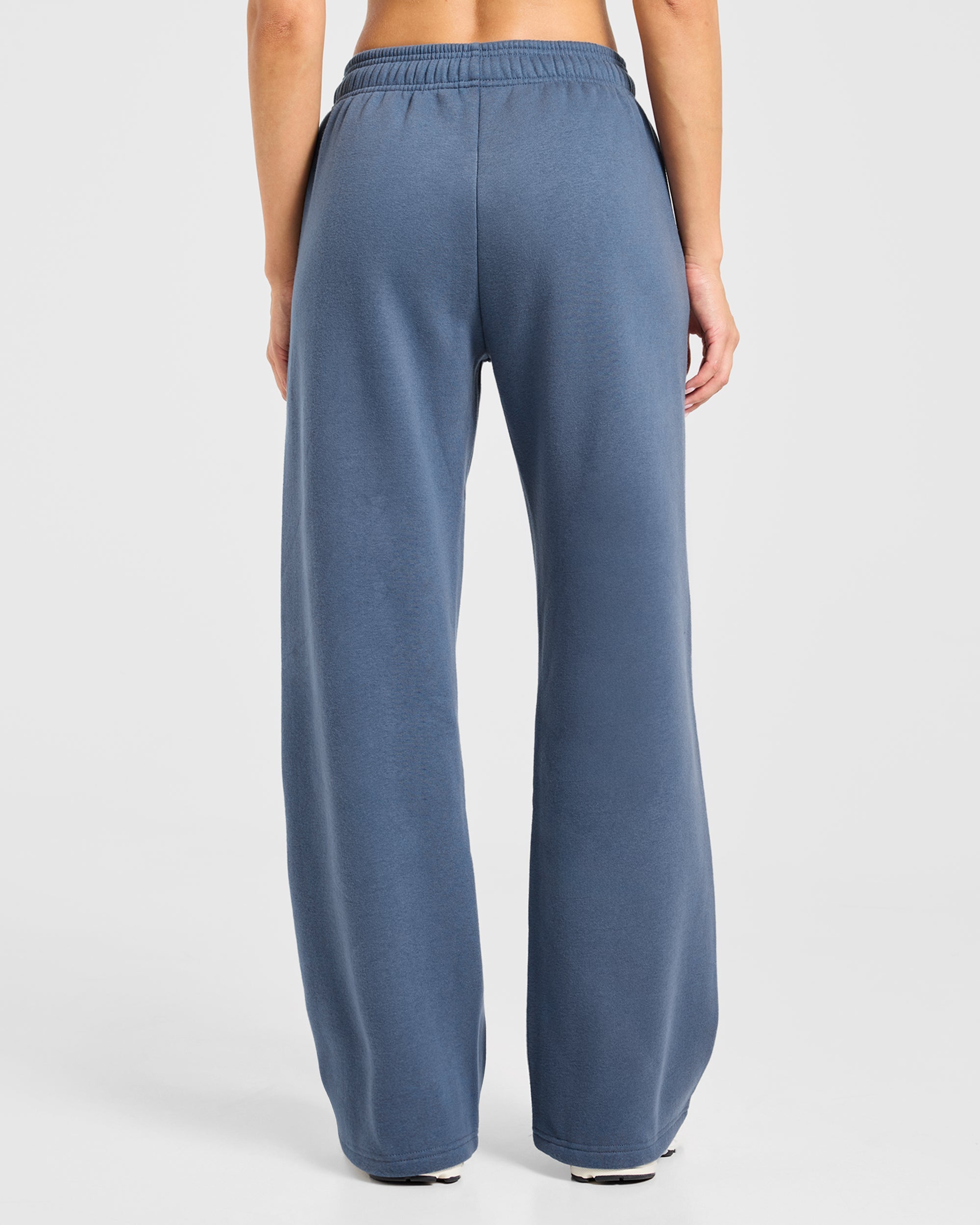Varsity 2.0 Oversized Straight Leg Joggers - Denim Blue