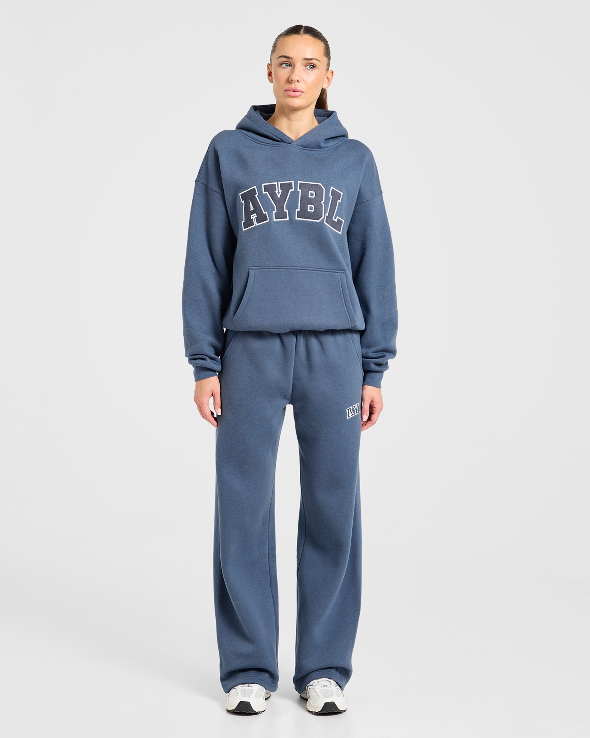 Varsity 2.0 Oversized Hoodie - Denim Blue