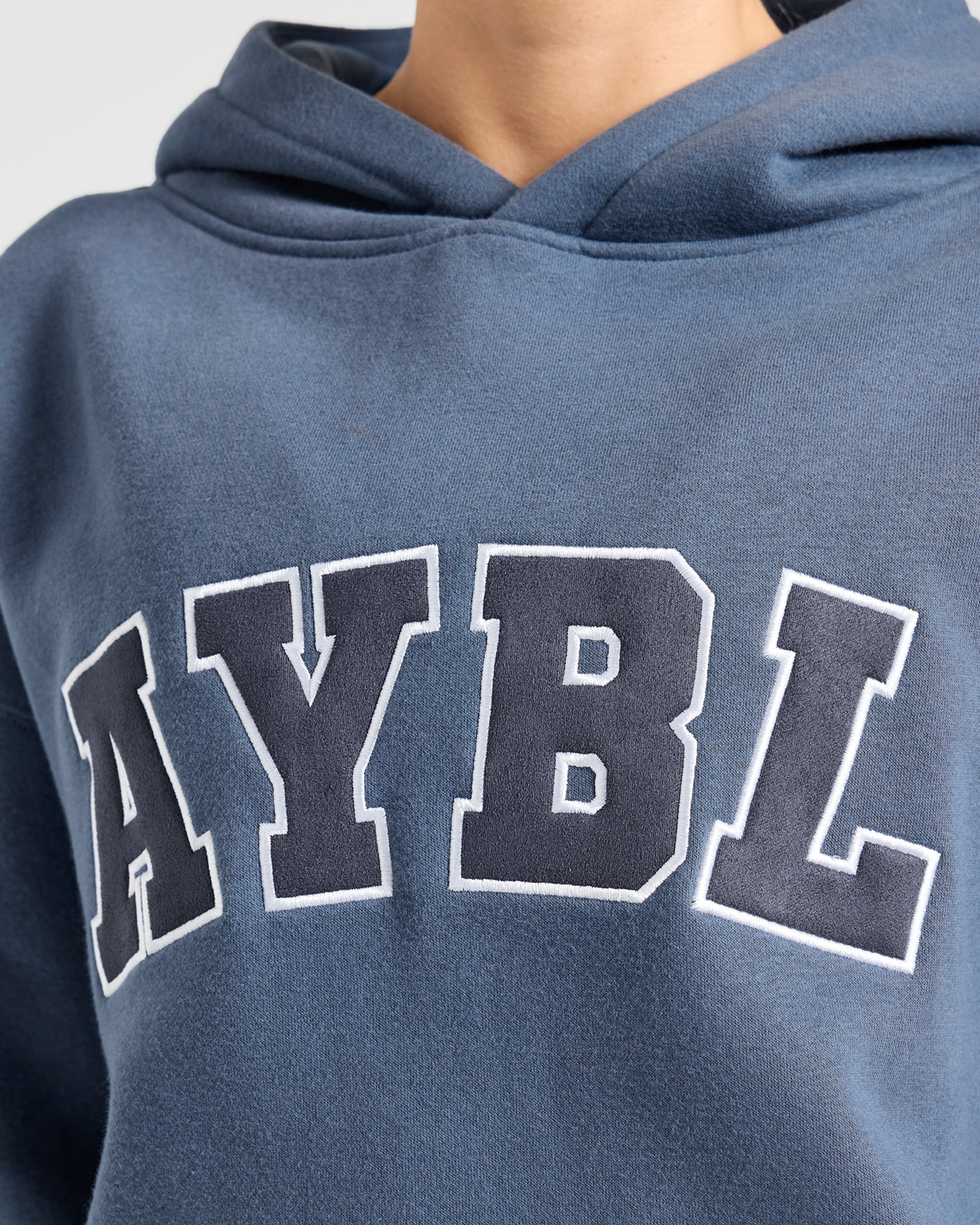 Varsity 2.0 Oversized Hoodie - Denim Blue