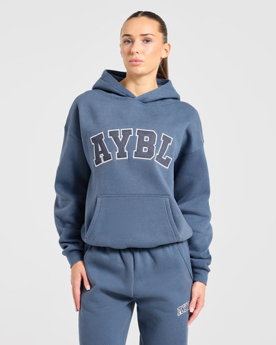 Varsity 2.0 Oversized Hoodie - Denim Blue