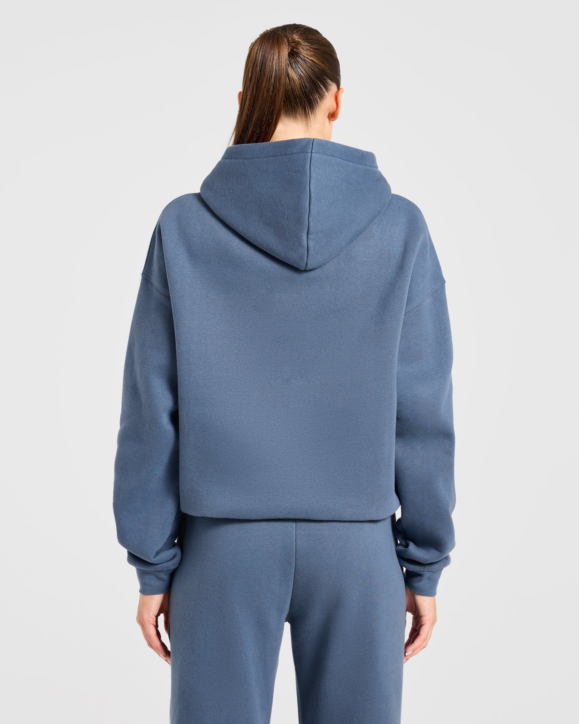 Varsity 2.0 Oversized Hoodie - Denim Blue