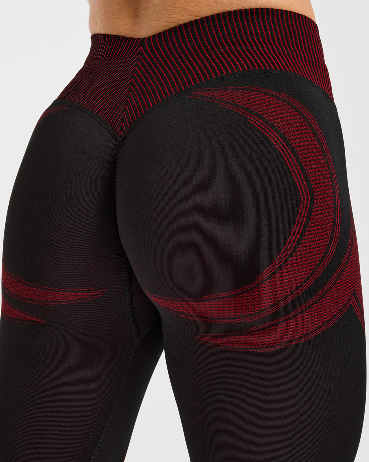 Charge Seamless Leggings - Black/Red