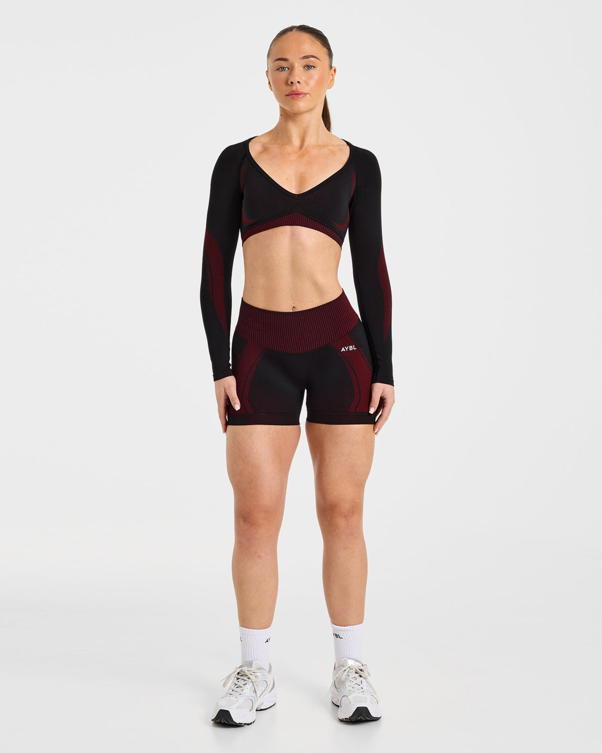 Charge Seamless Shorts - Black/Red