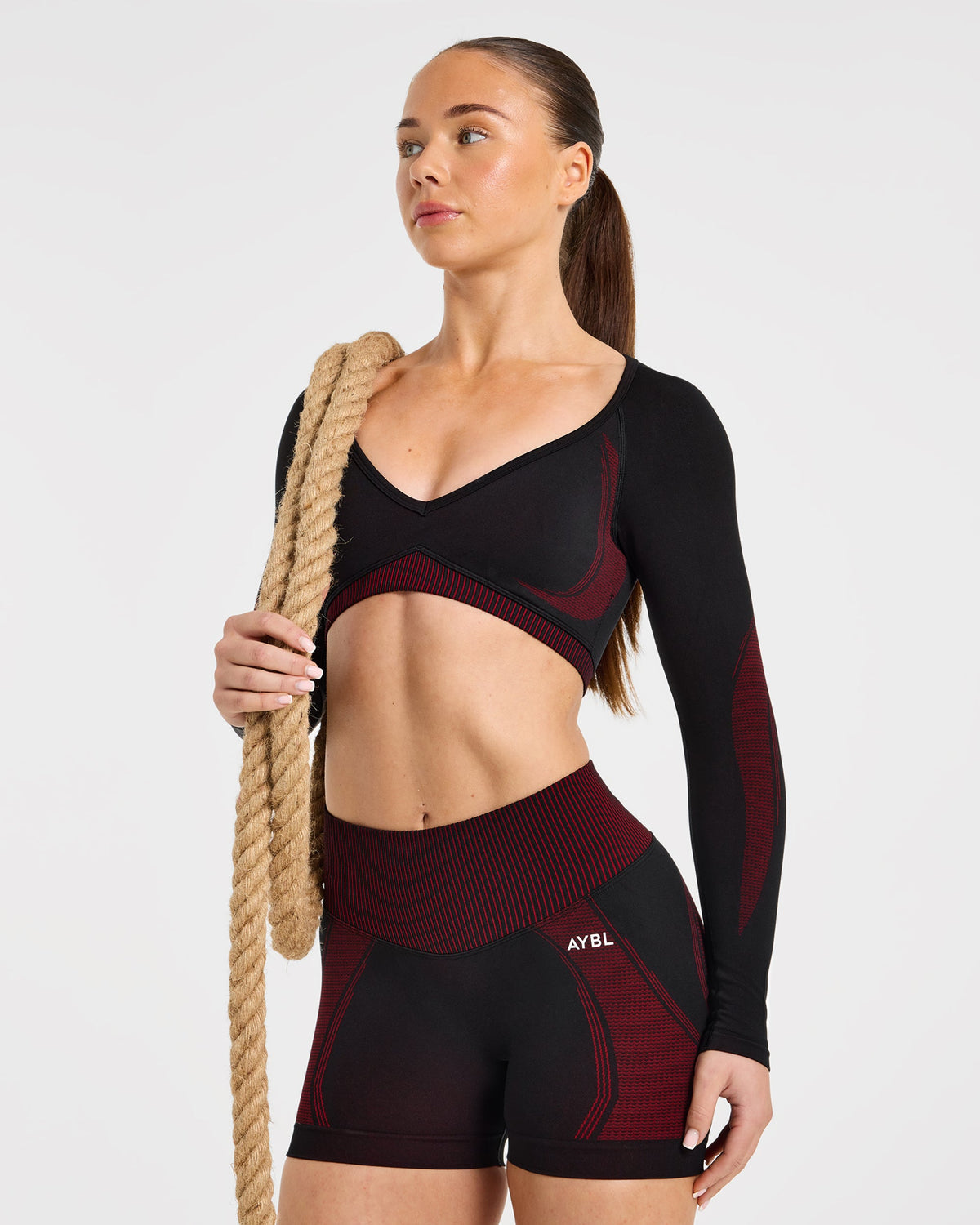 Charge Seamless Shorts - Black/Red