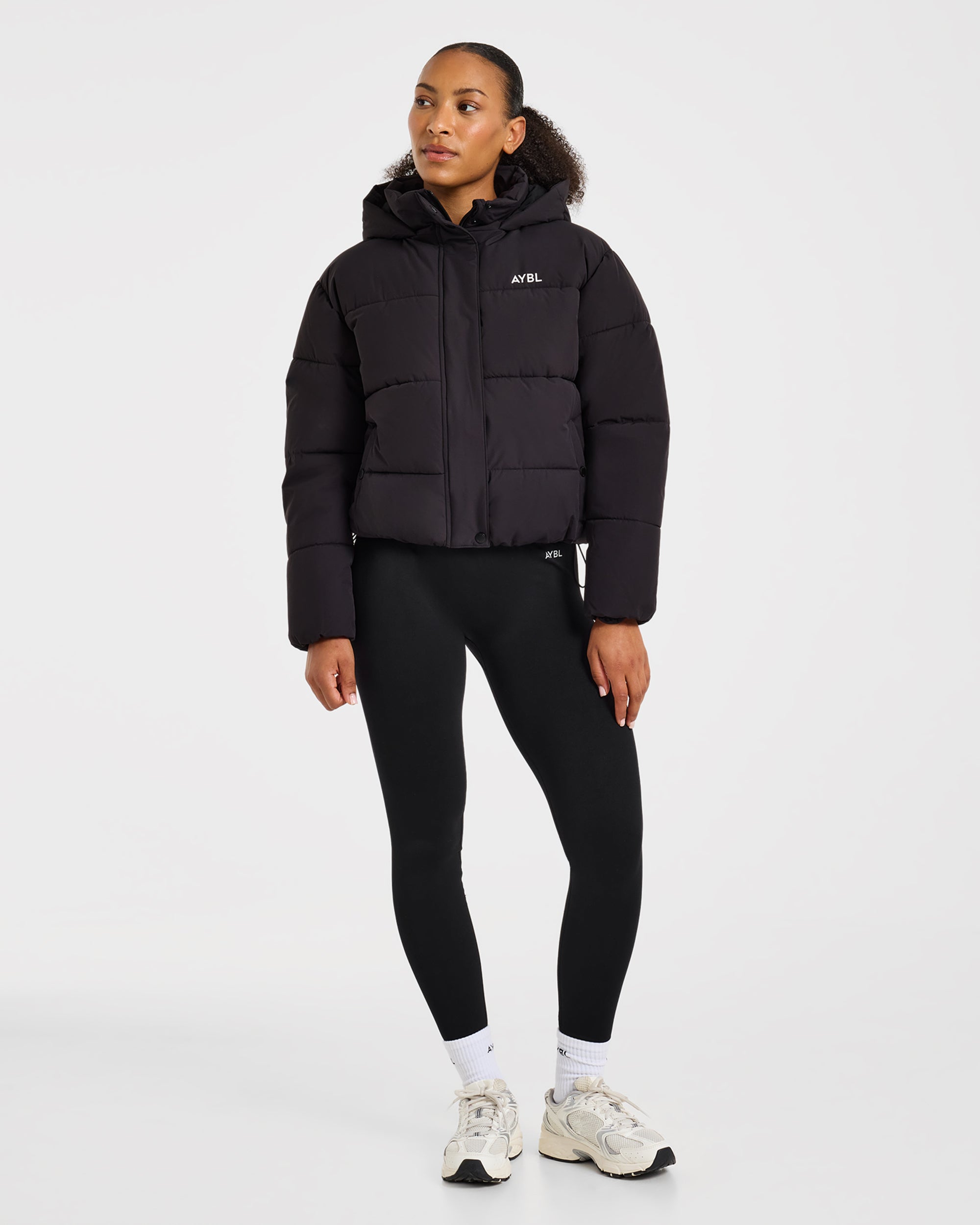 Signature Puffer Coat - Black