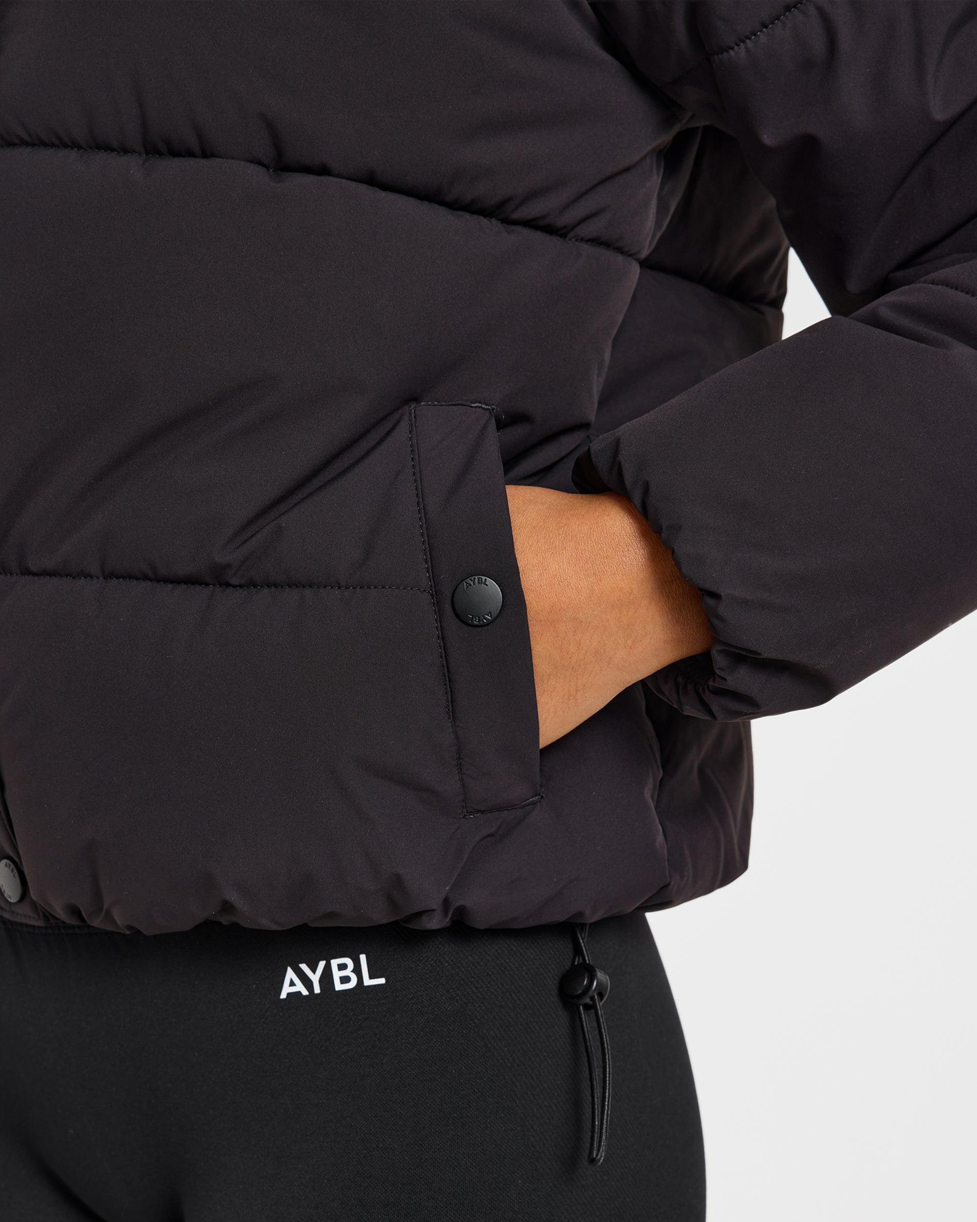 Signature Puffer Coat - Black
