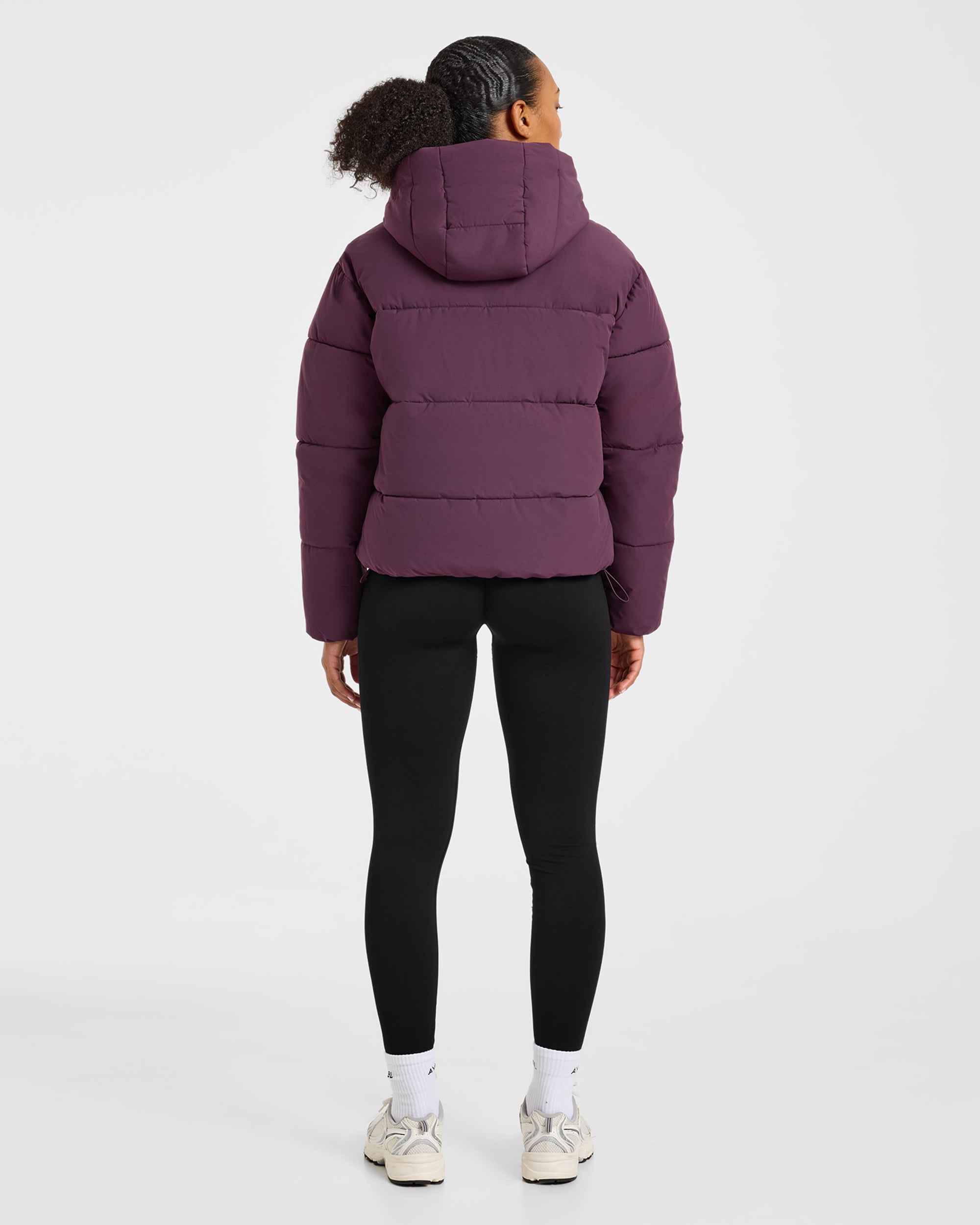 Signature Puffer Coat - Plum