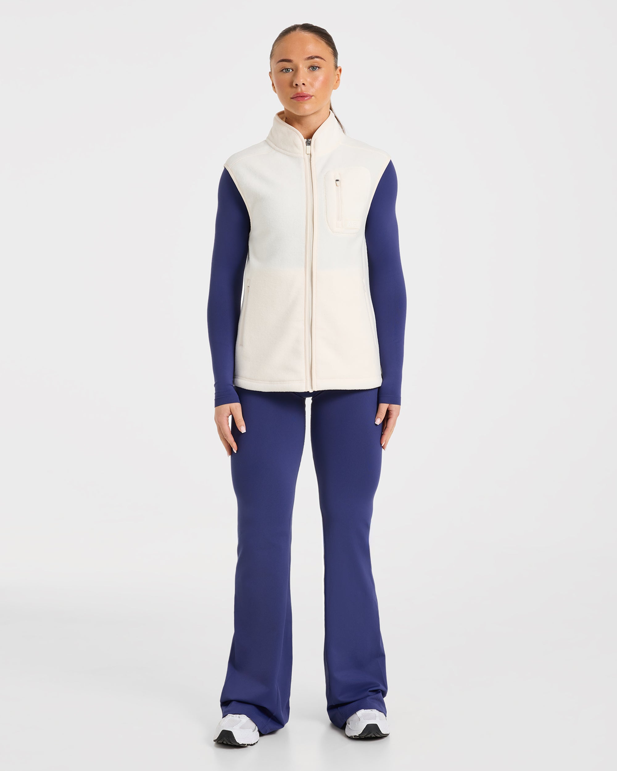 Signature Lightweight Fleece Gilet - Cream