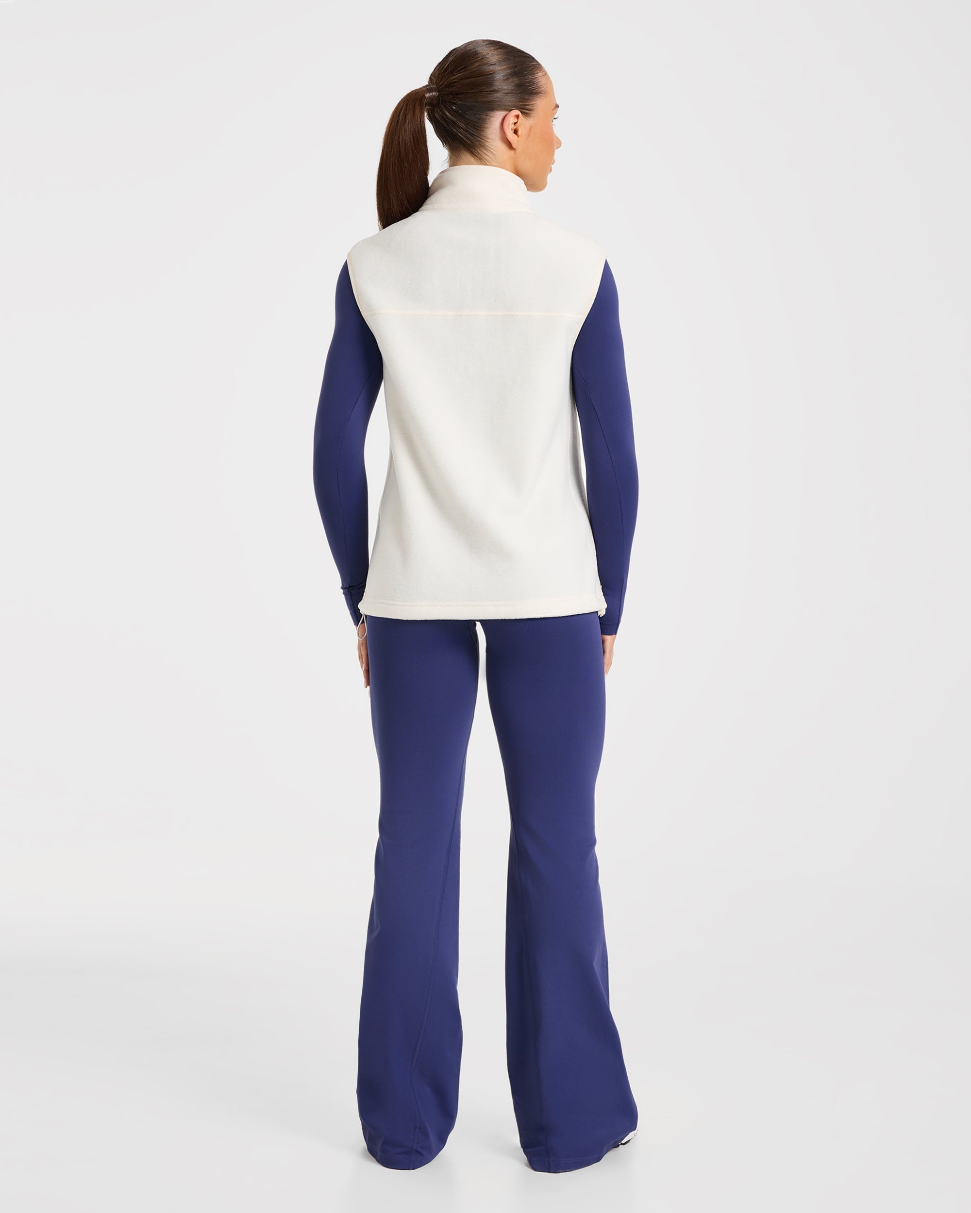 Signature Lightweight Fleece Gilet - Cream