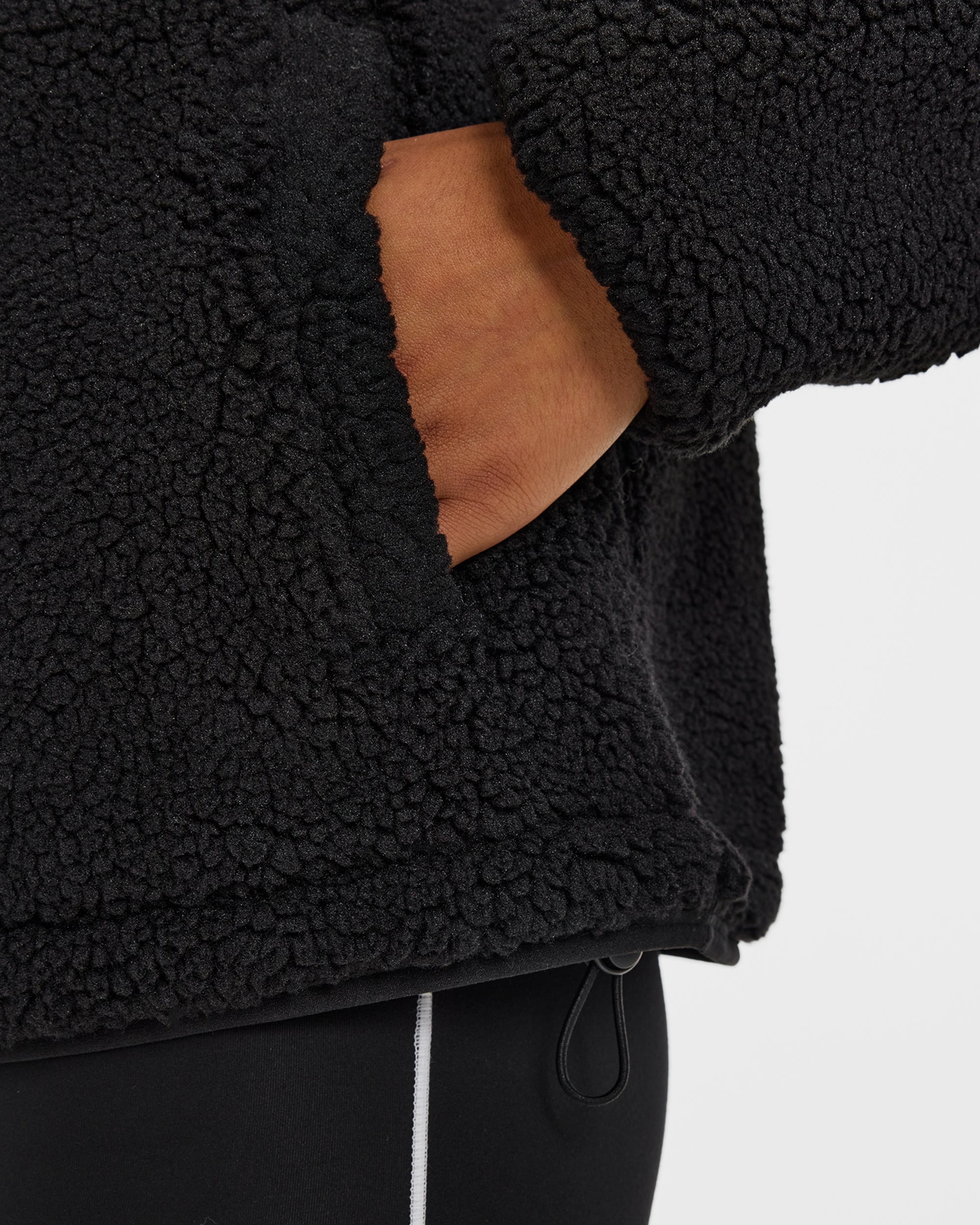 Signature Zip Up Fleece Jacket - Black