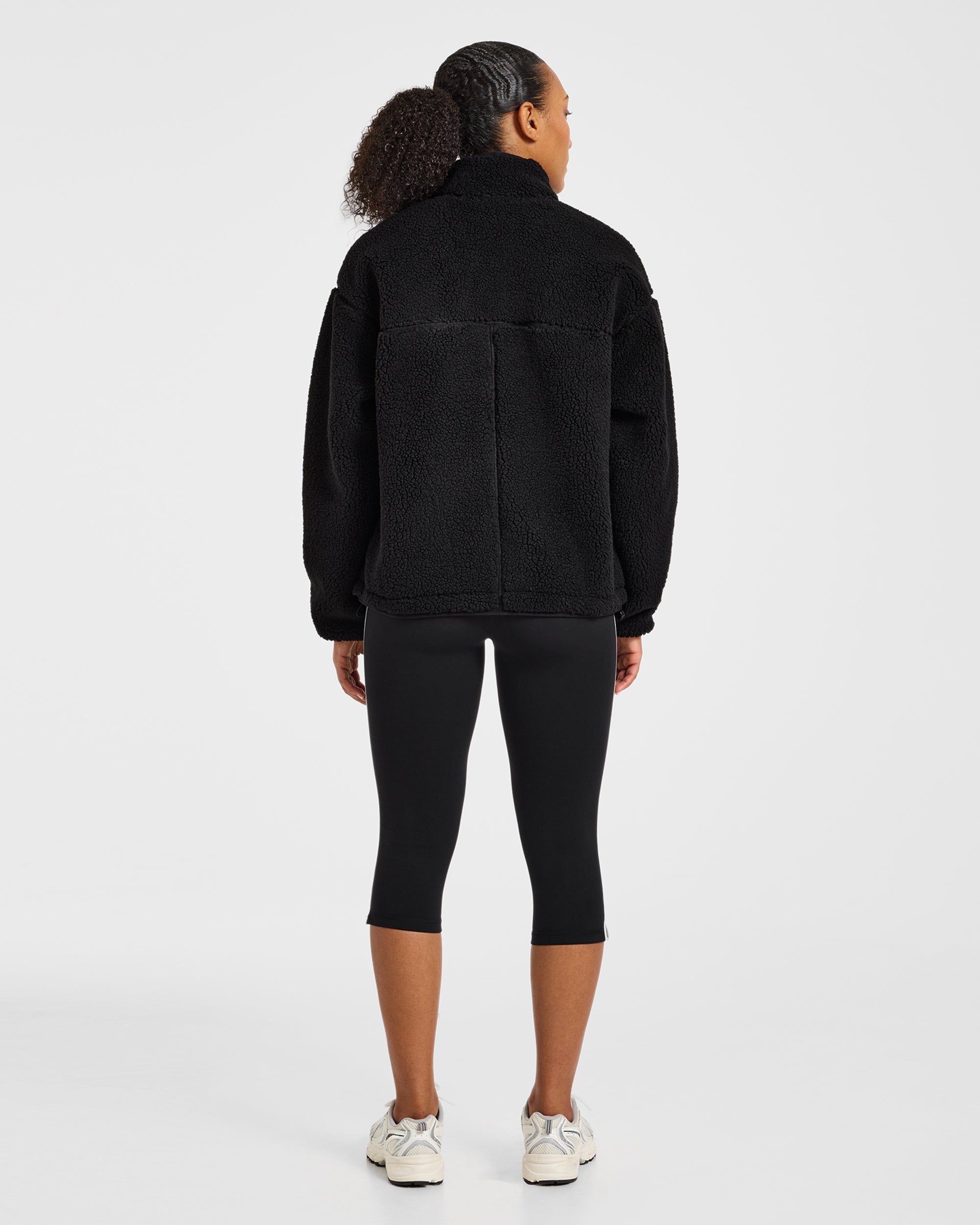 Signature Zip Up Fleece Jacket - Black