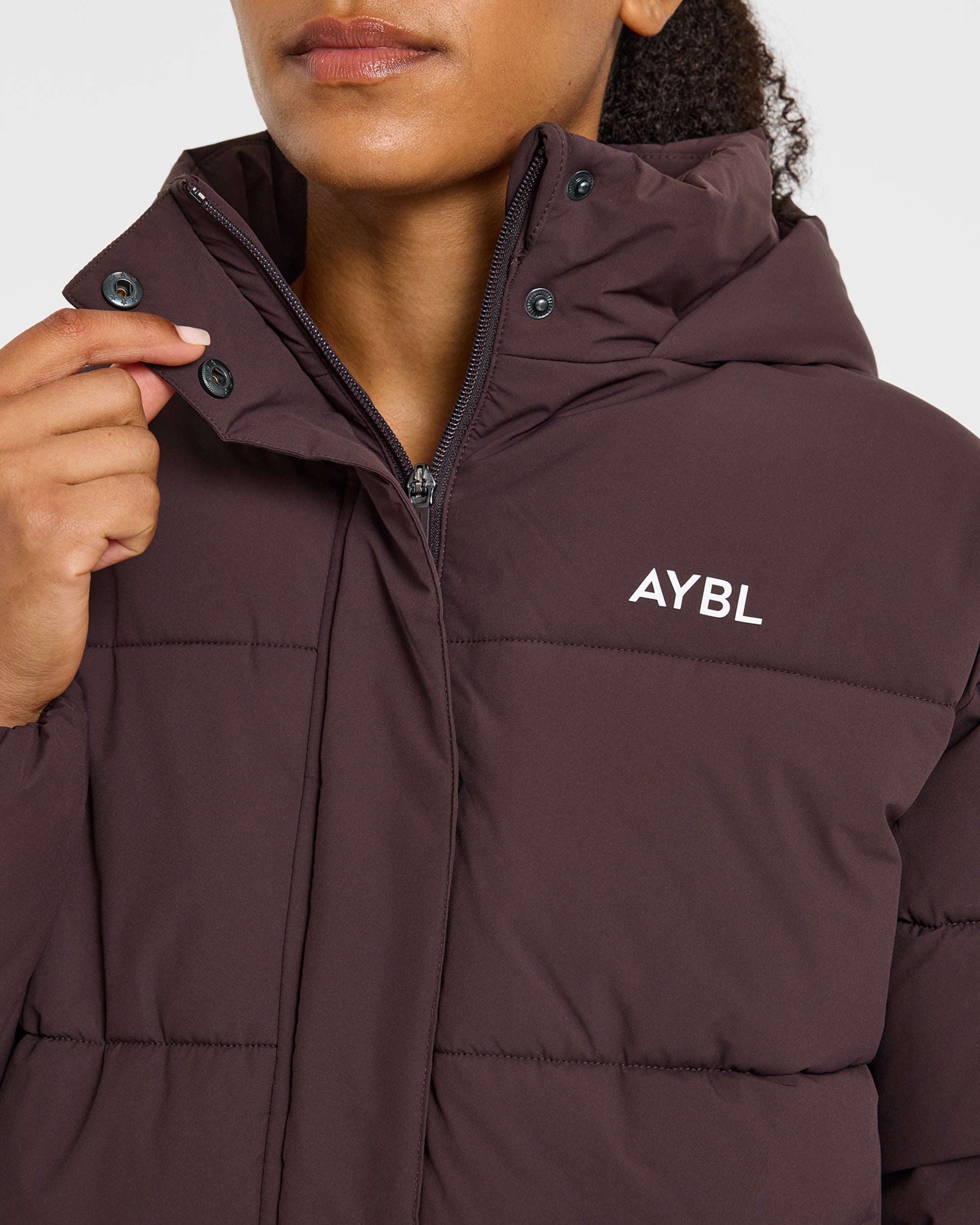 Signature Puffer Coat - Cocoa Brown