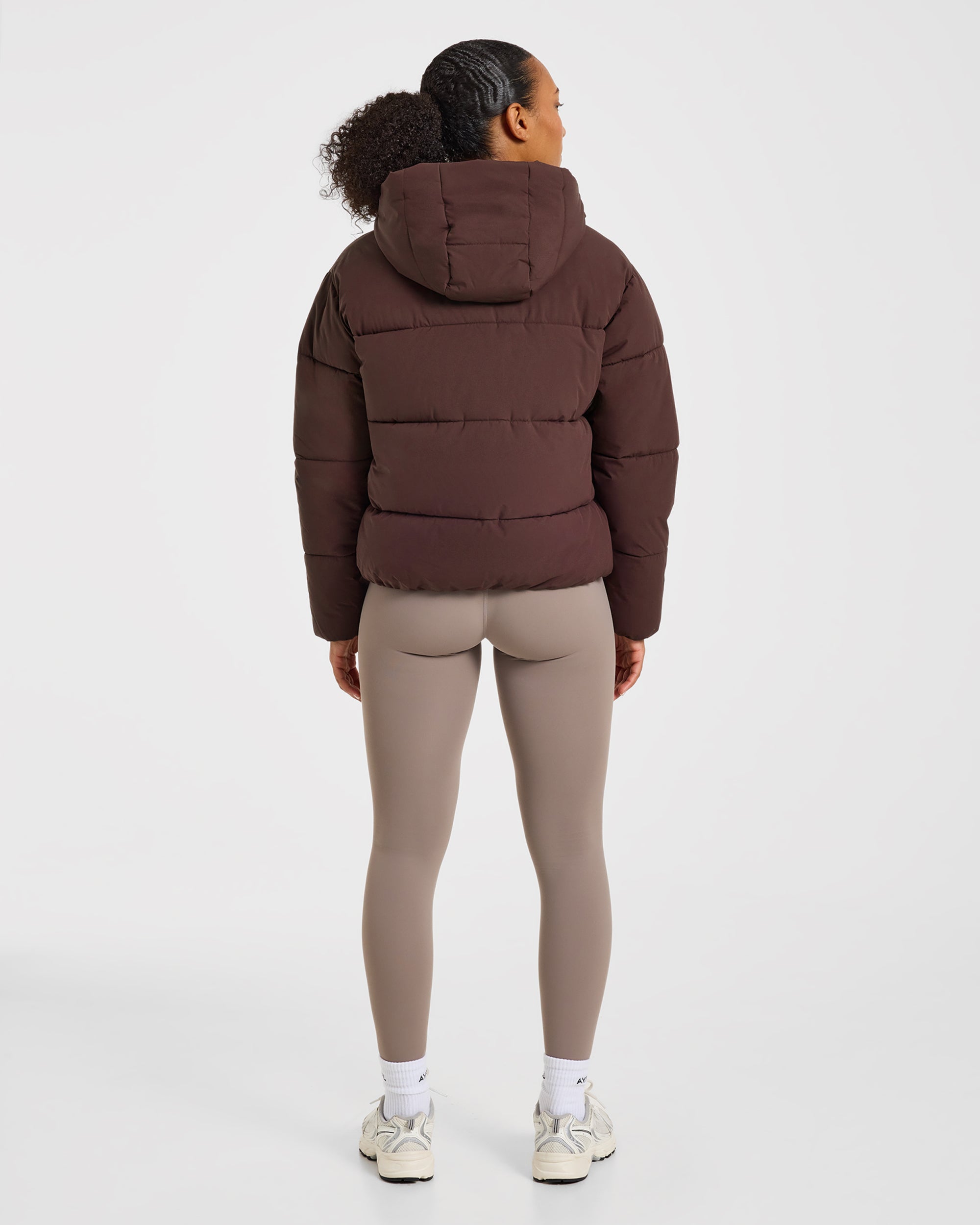 Signature Puffer Coat - Cocoa Brown