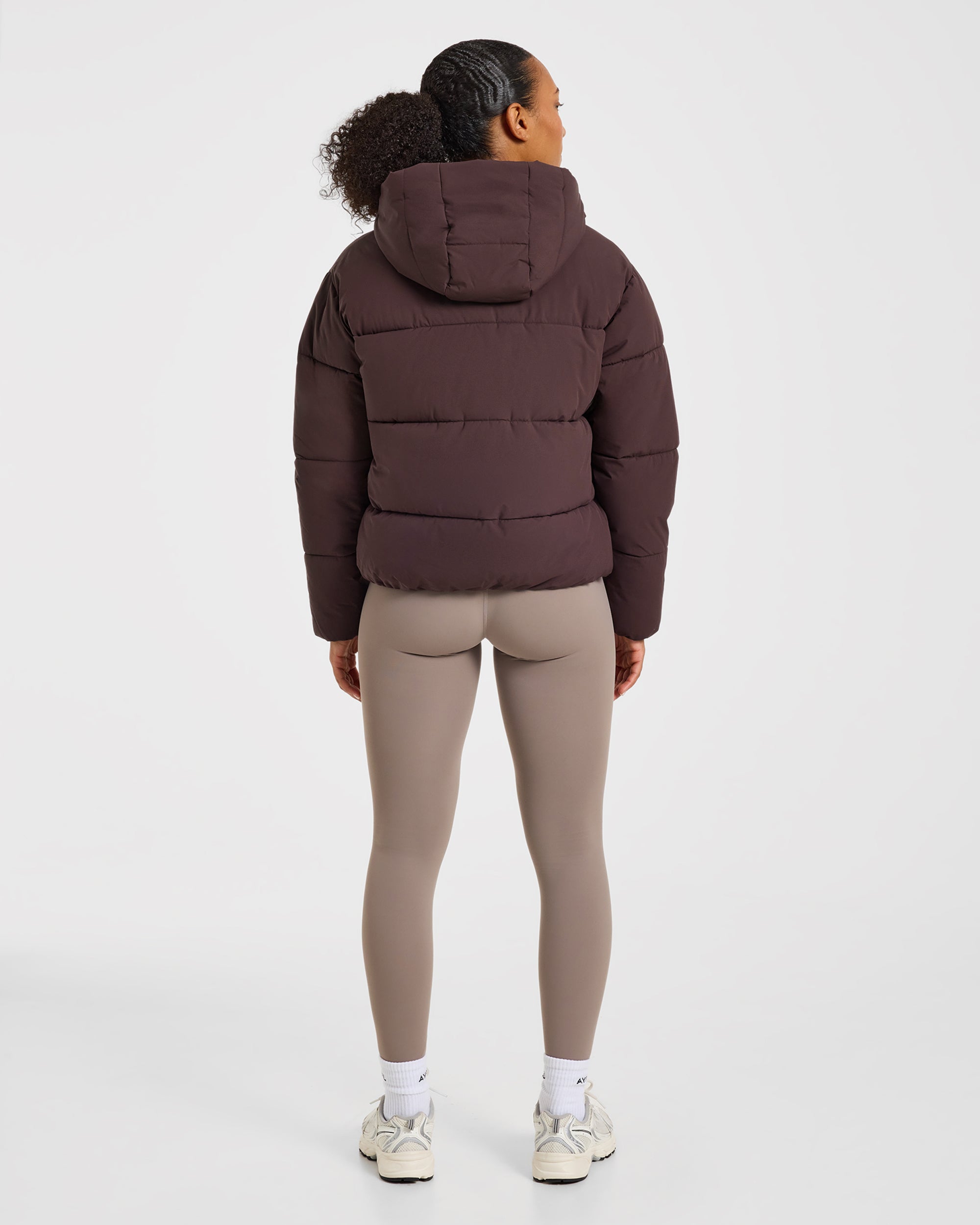 Signature Puffer Coat - Cocoa Brown