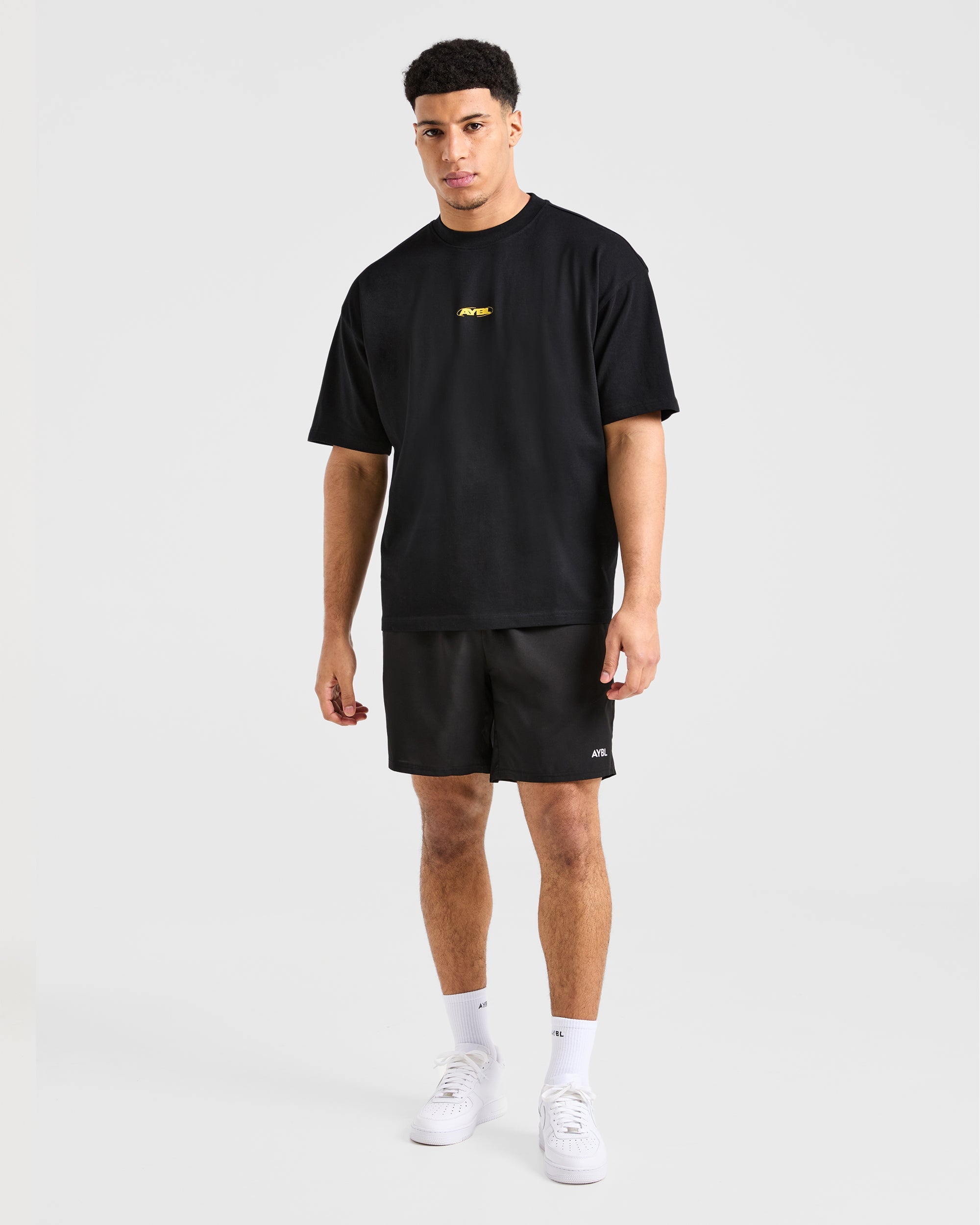 Orbit Oversized T Shirt - Black/Yellow