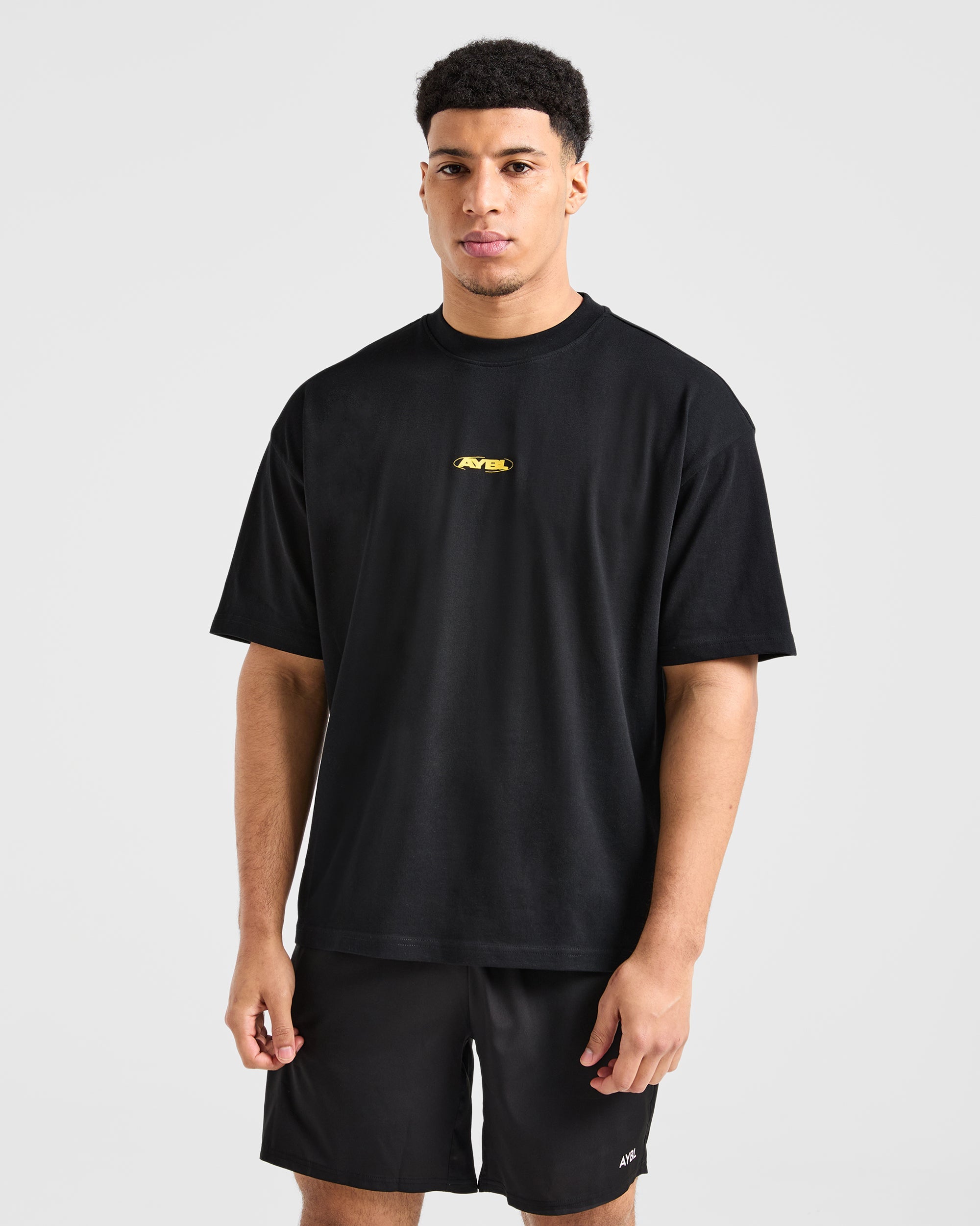 Orbit Oversized T Shirt - Black/Yellow