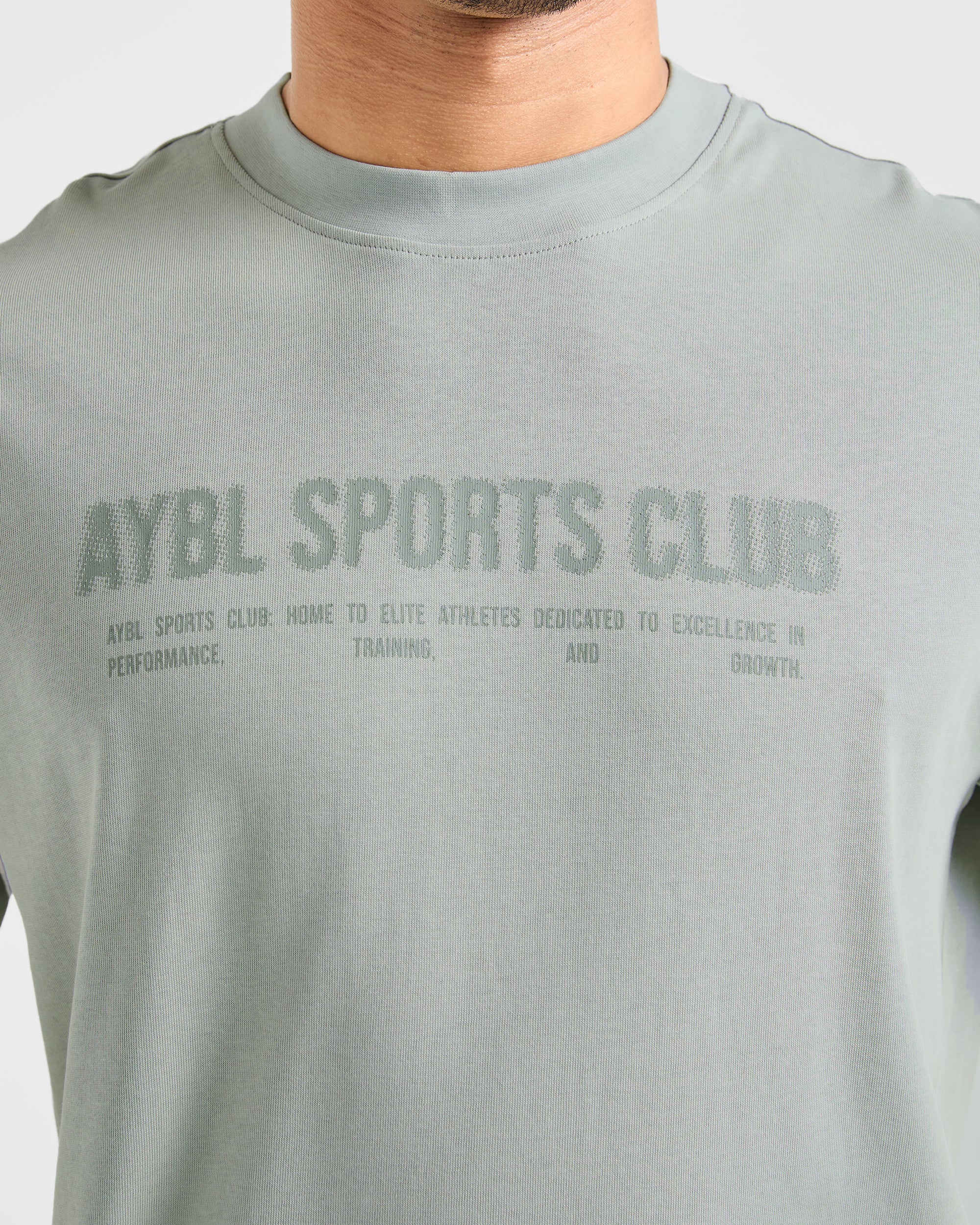 Sports Club Dot Oversized T Shirt - Green Mist