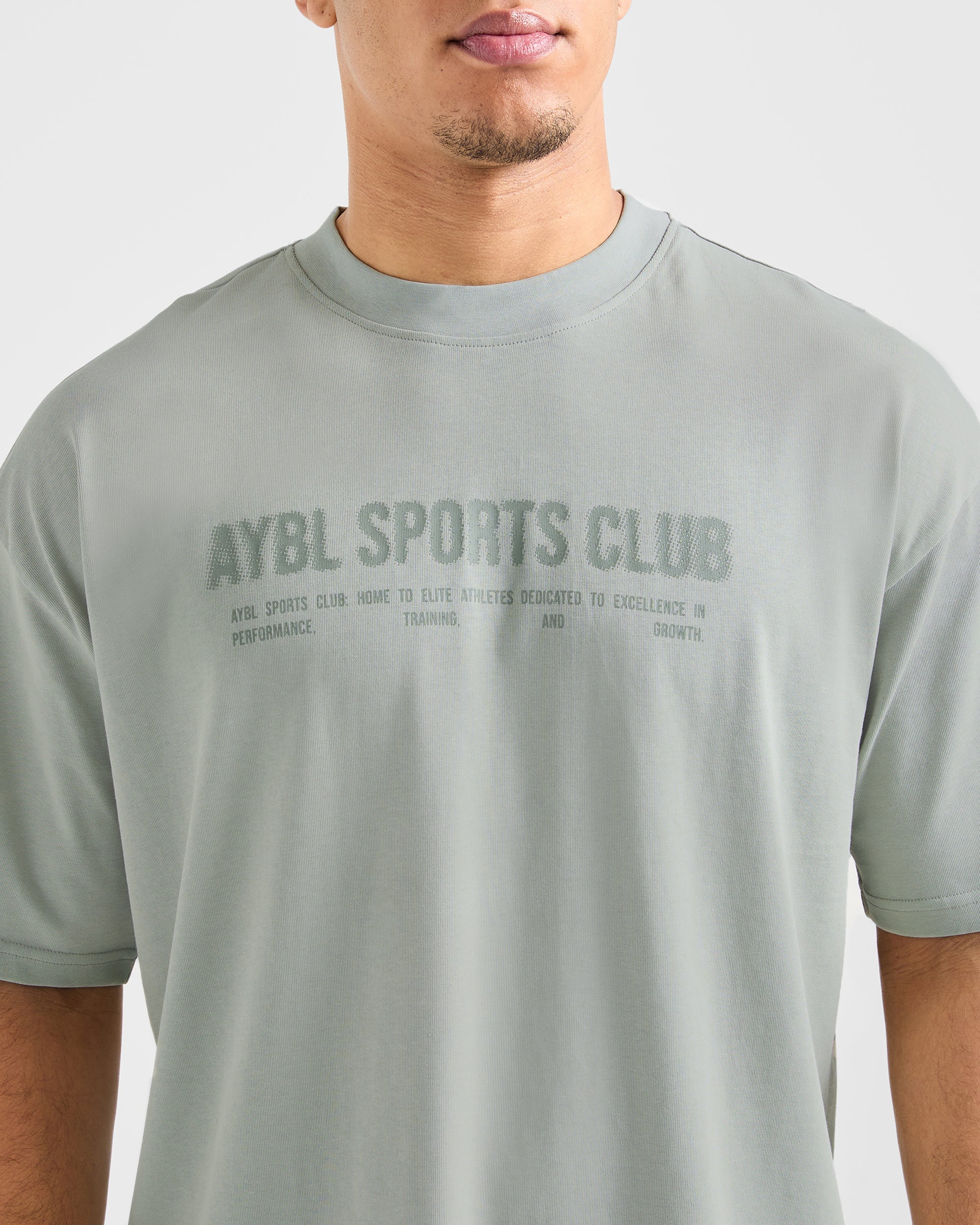 Sports Club Dot Oversized T Shirt - Green Mist