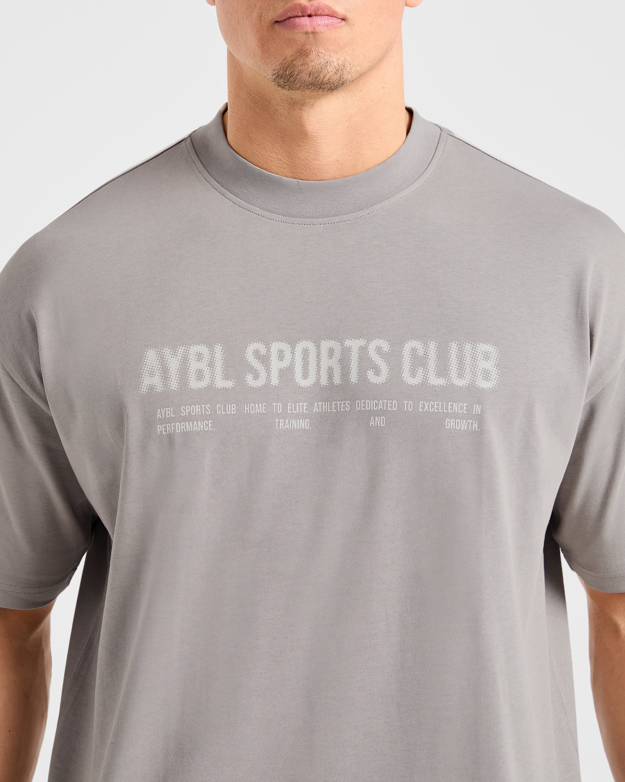 Sports Club Dot Oversized T Shirt - Cloud Grey