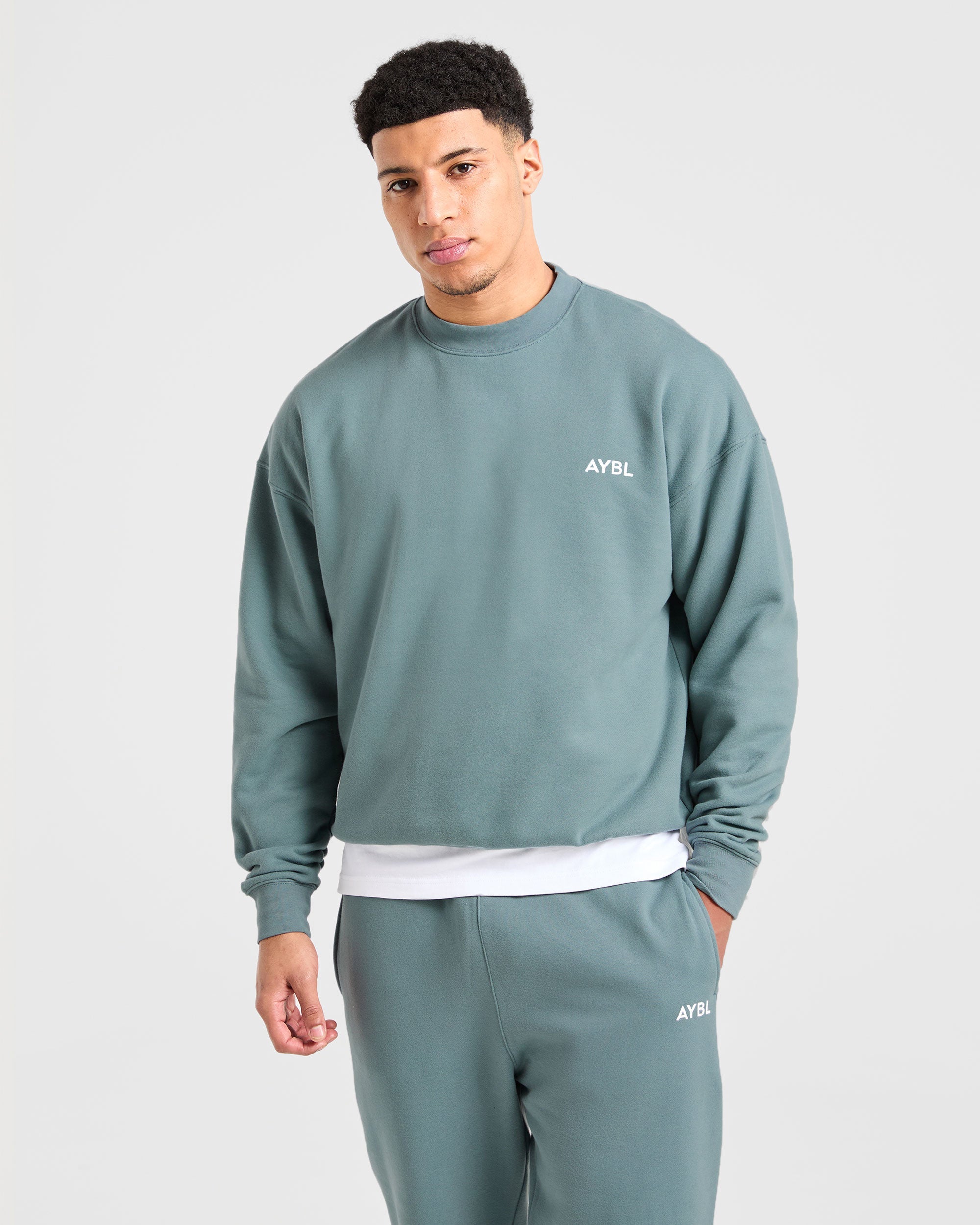 Essential Oversized Sweater - Dusty Blue