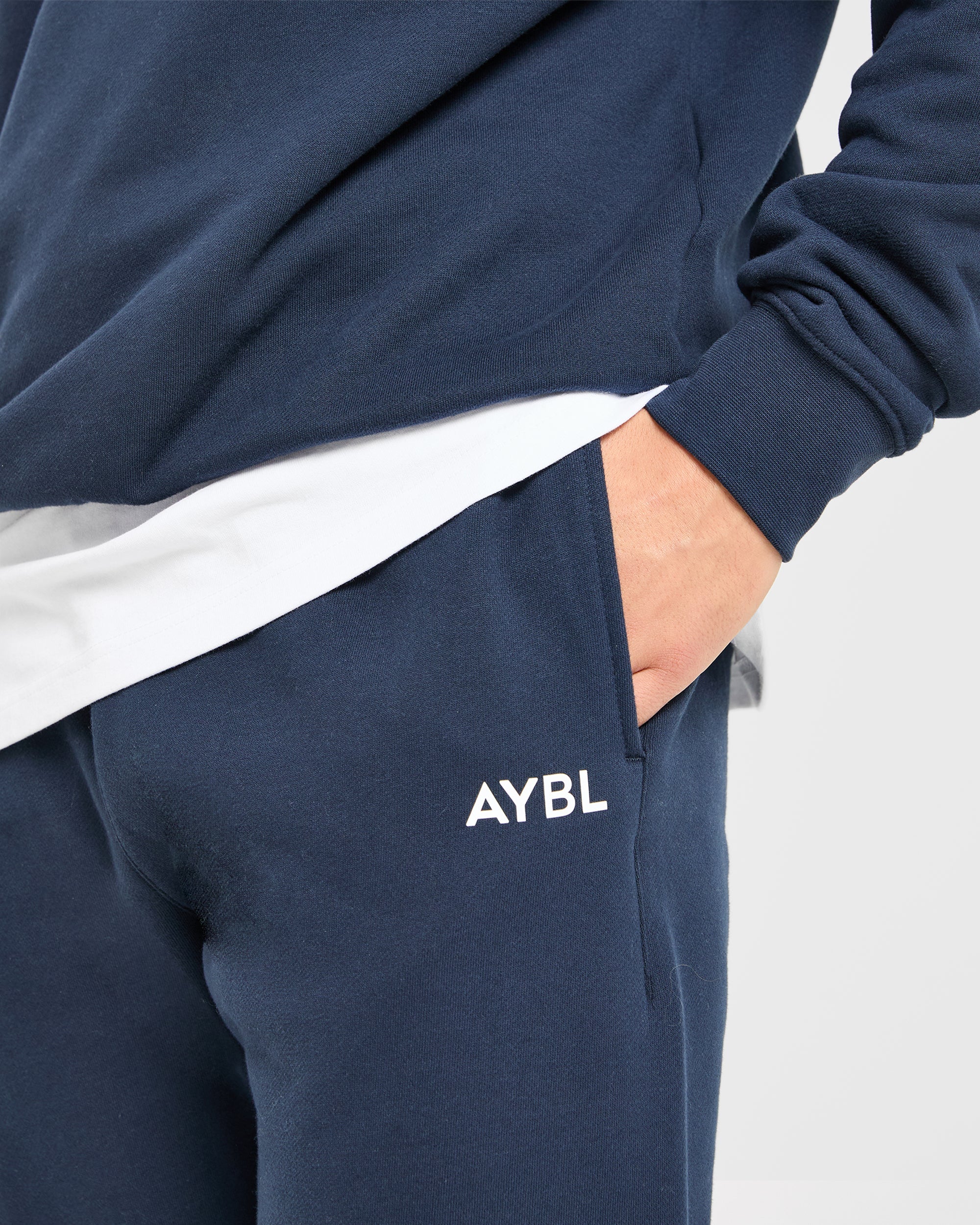 Essential Oversized Joggers - Navy