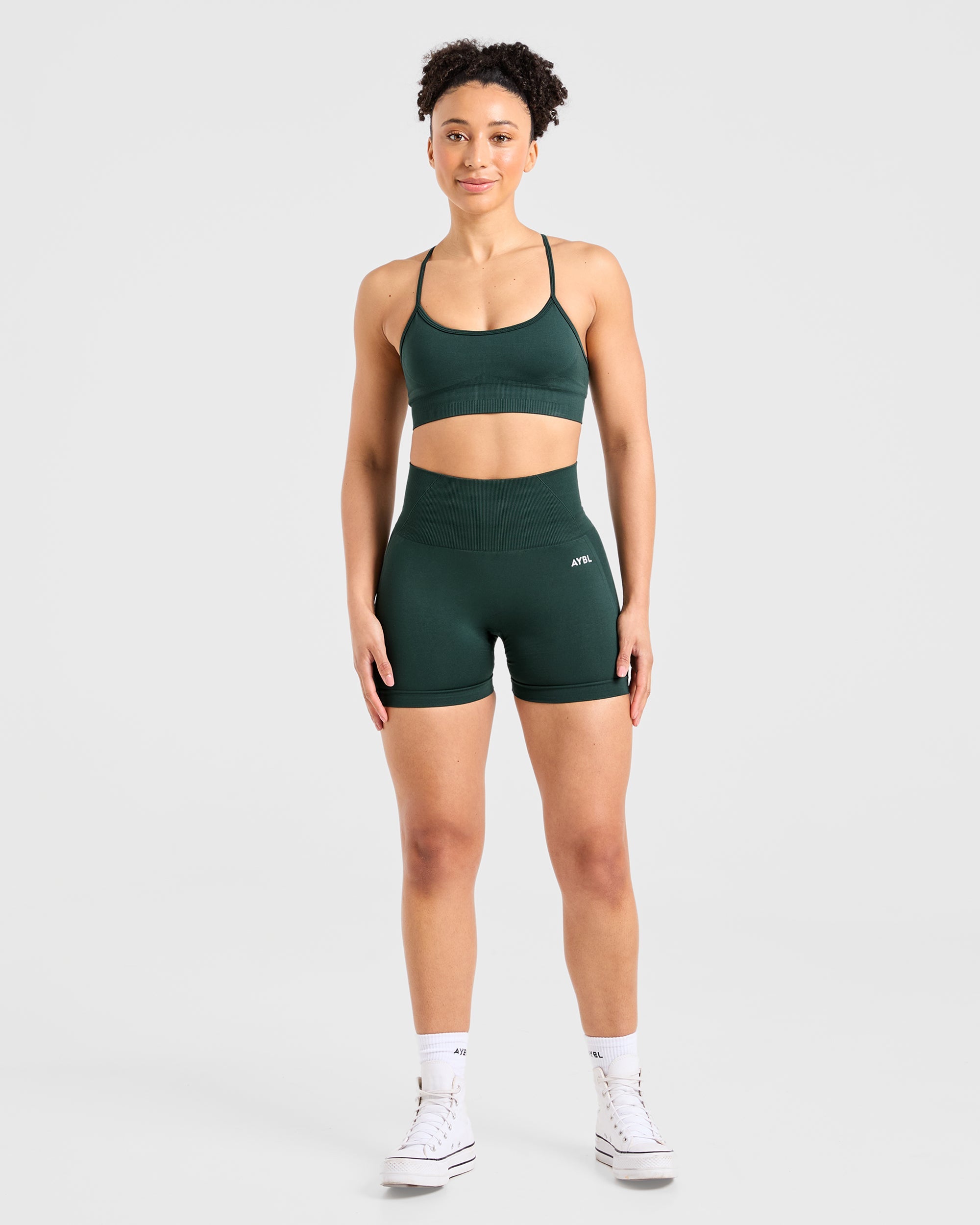 Short sans couture Empower - Vert foncé