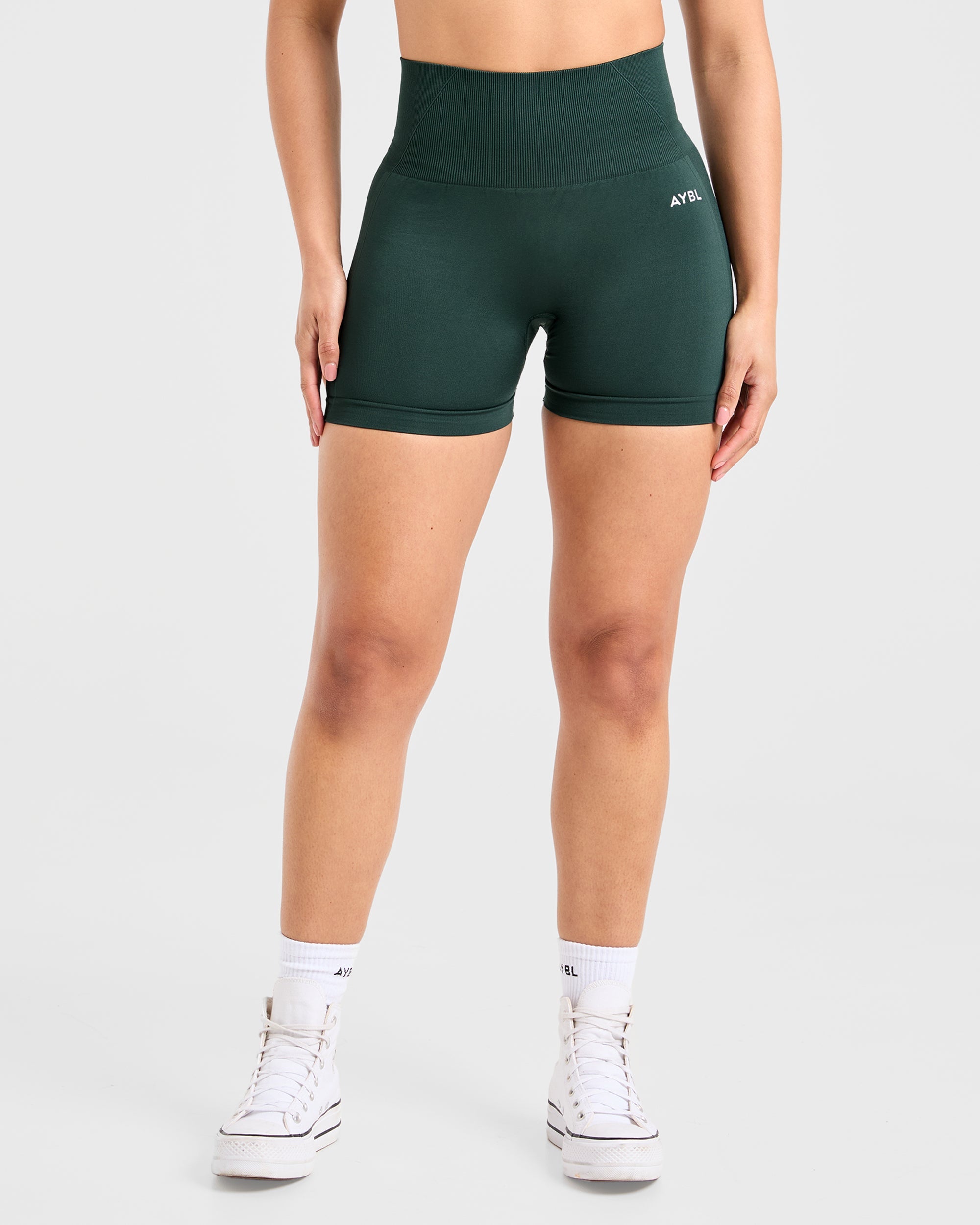 Empower Seamless Shorts - Dark Green