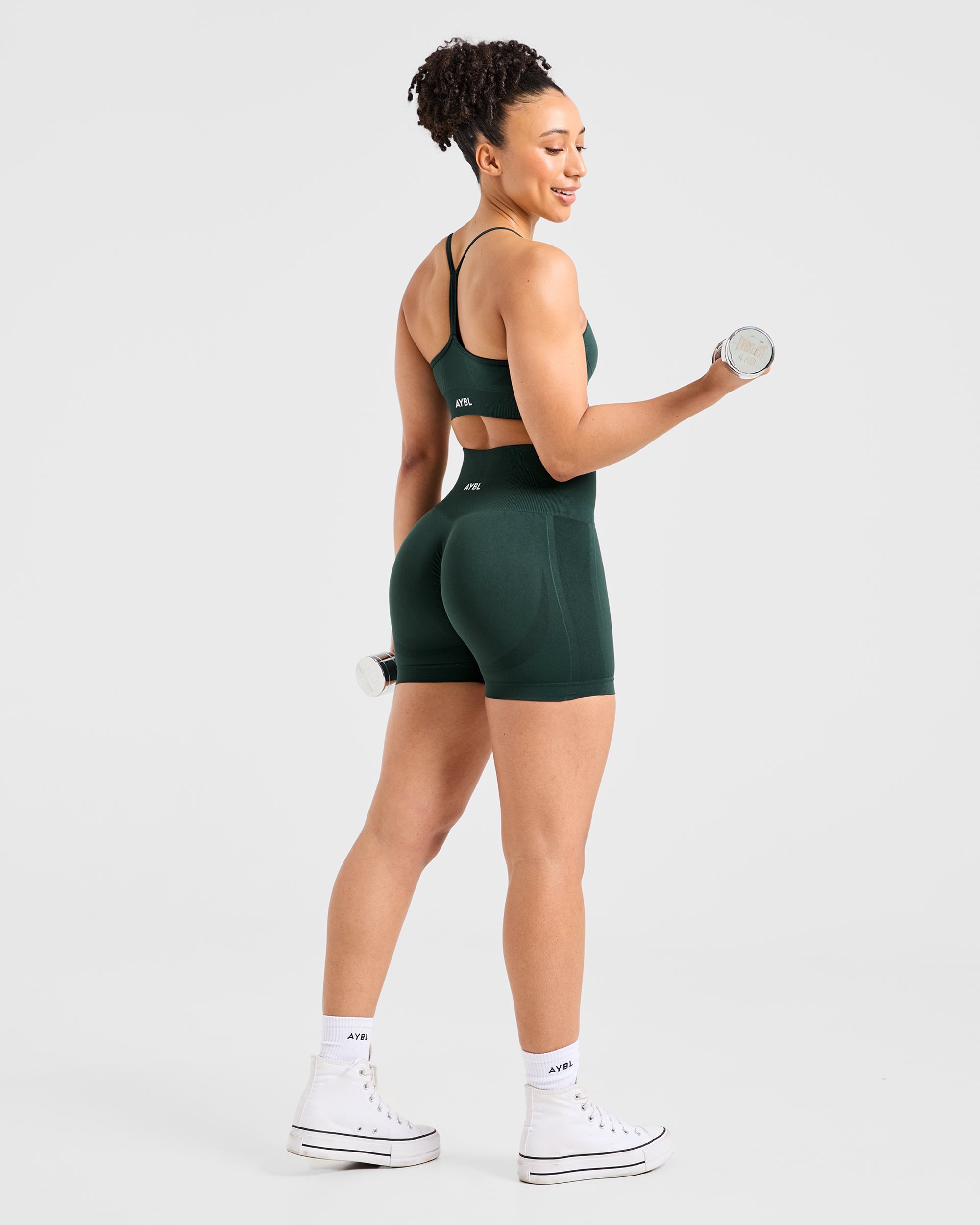 Short sans couture Empower - Vert foncé