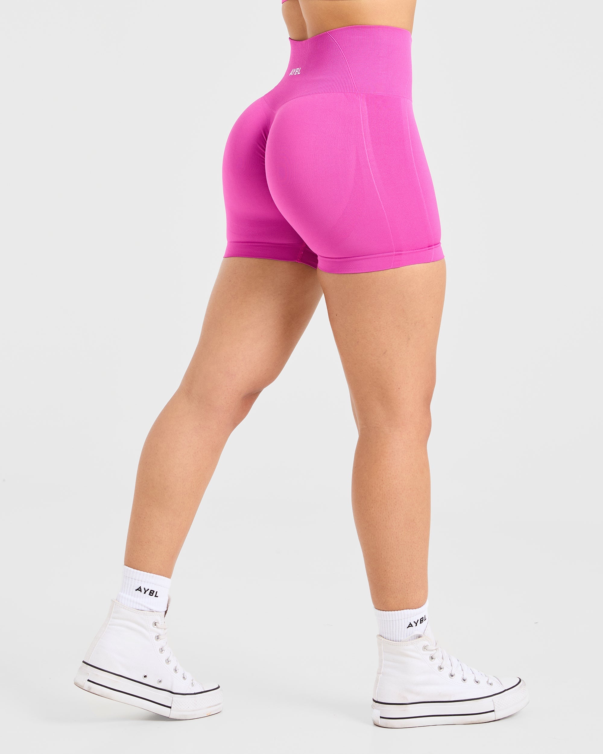 Nahtlose Empower-Shorts – Magenta