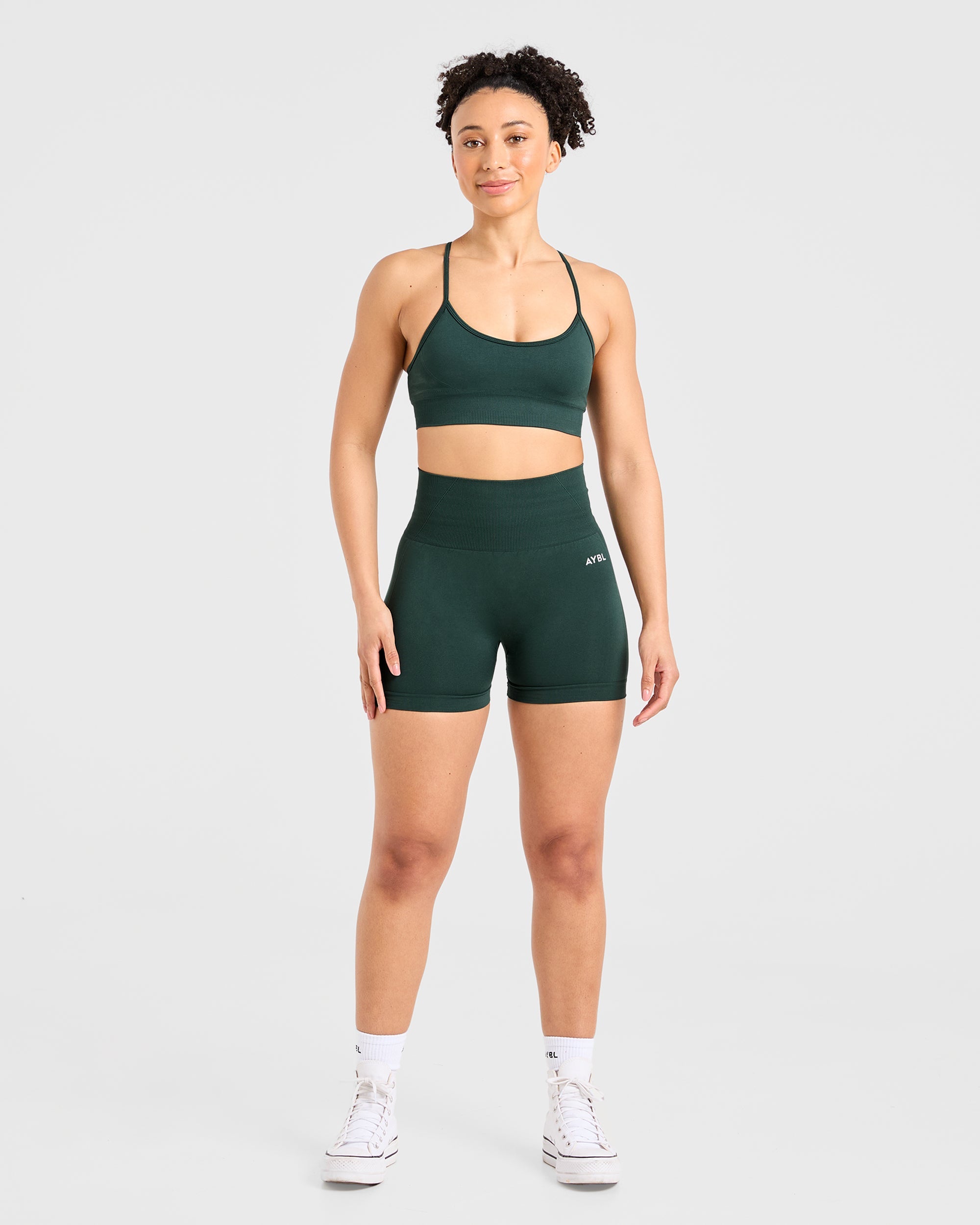 Soutien-gorge de sport sans couture Empower - Vert foncé