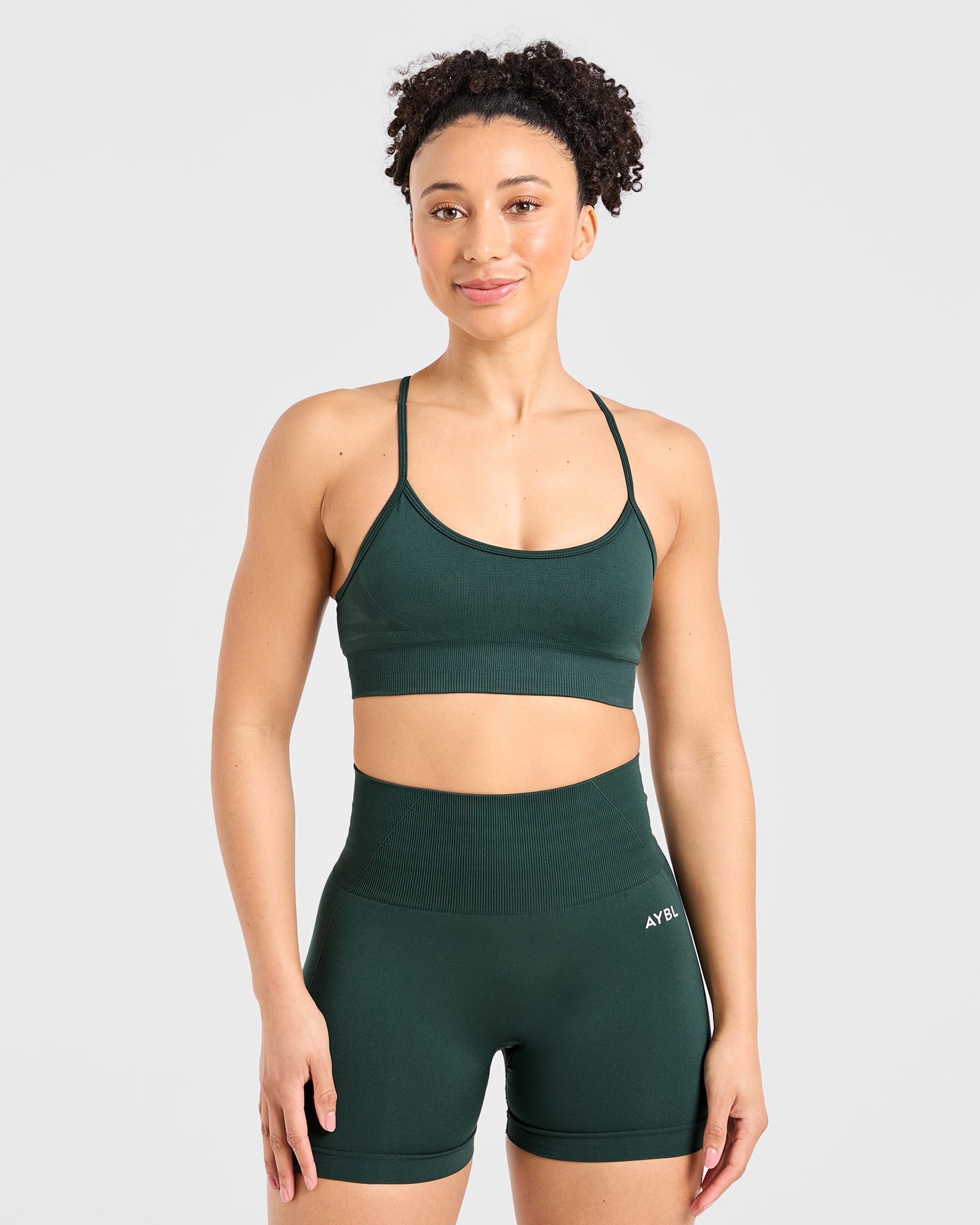 Soutien-gorge de sport sans couture Empower - Vert foncé