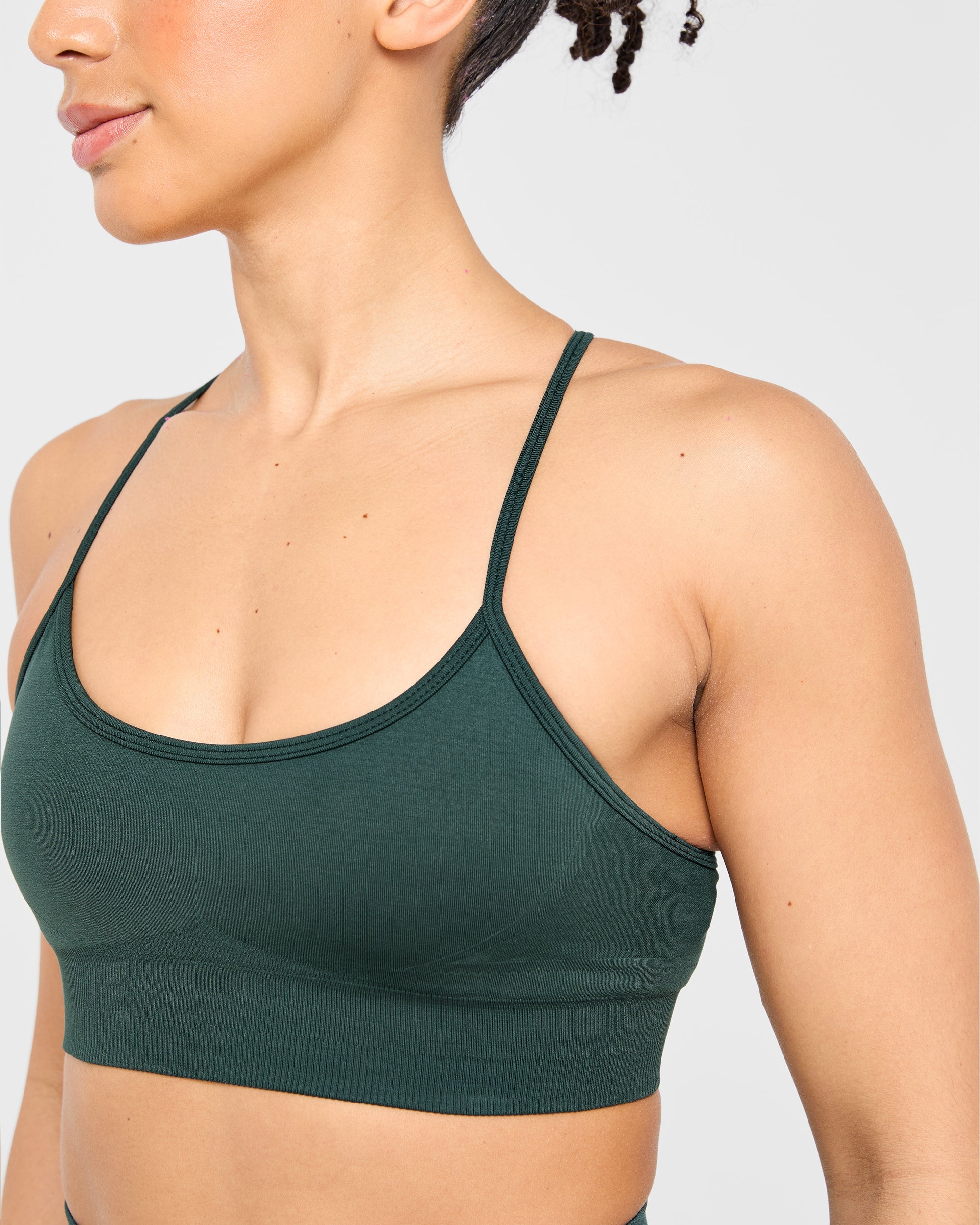 Soutien-gorge de sport sans couture Empower - Vert foncé