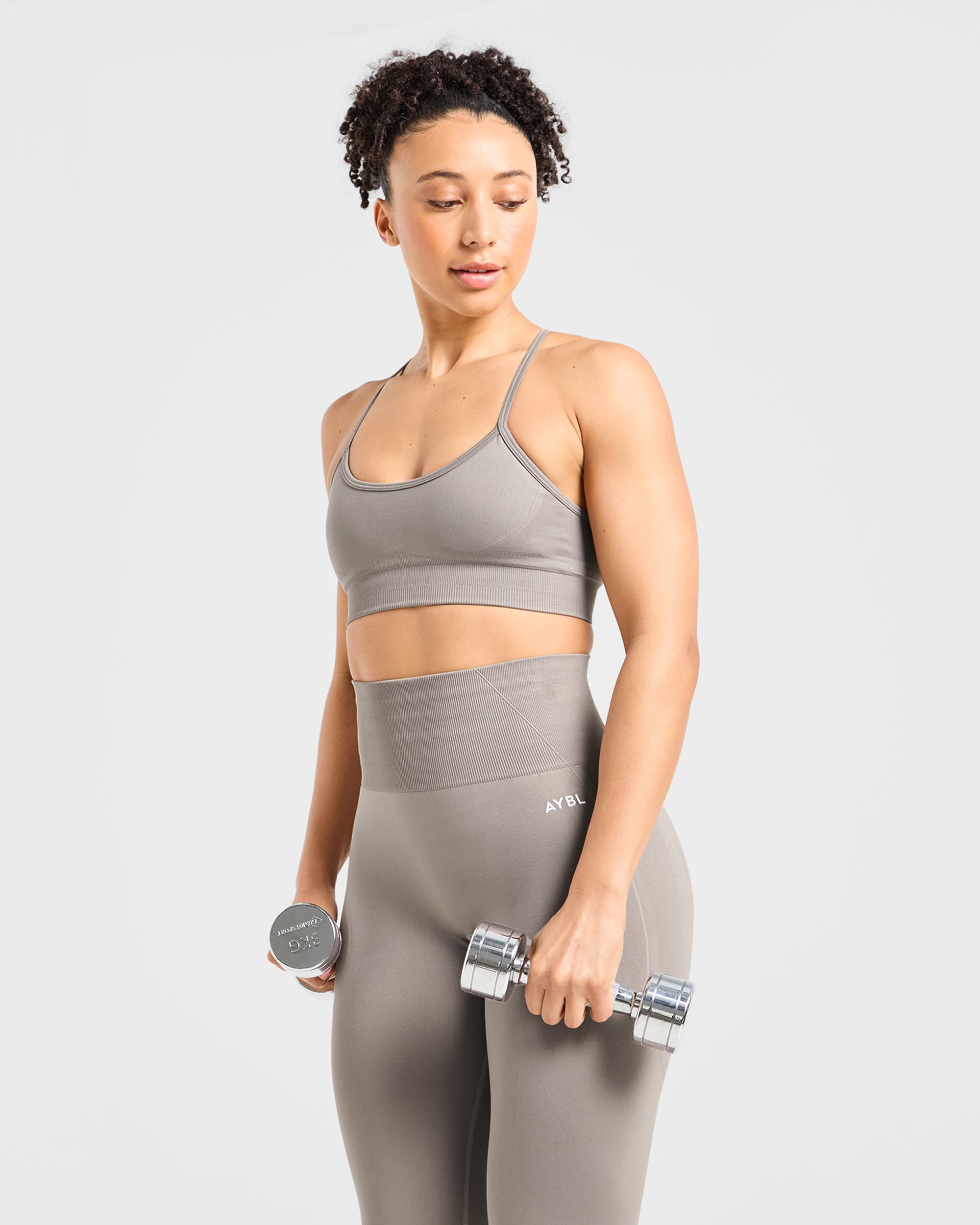 Empower Seamless Sports Bra - Taupe