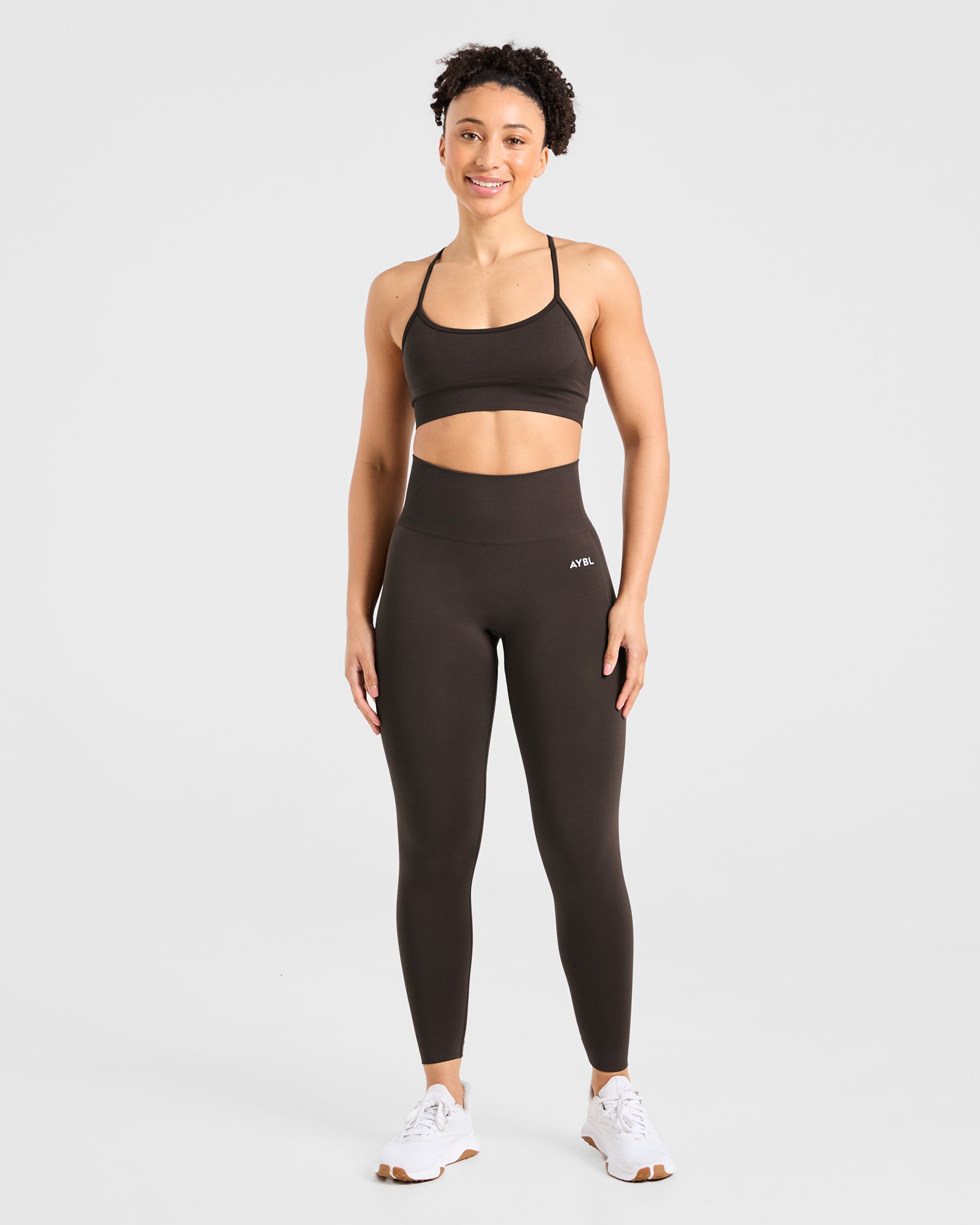 Soutien-gorge de sport sans couture Empower - Marron cacao