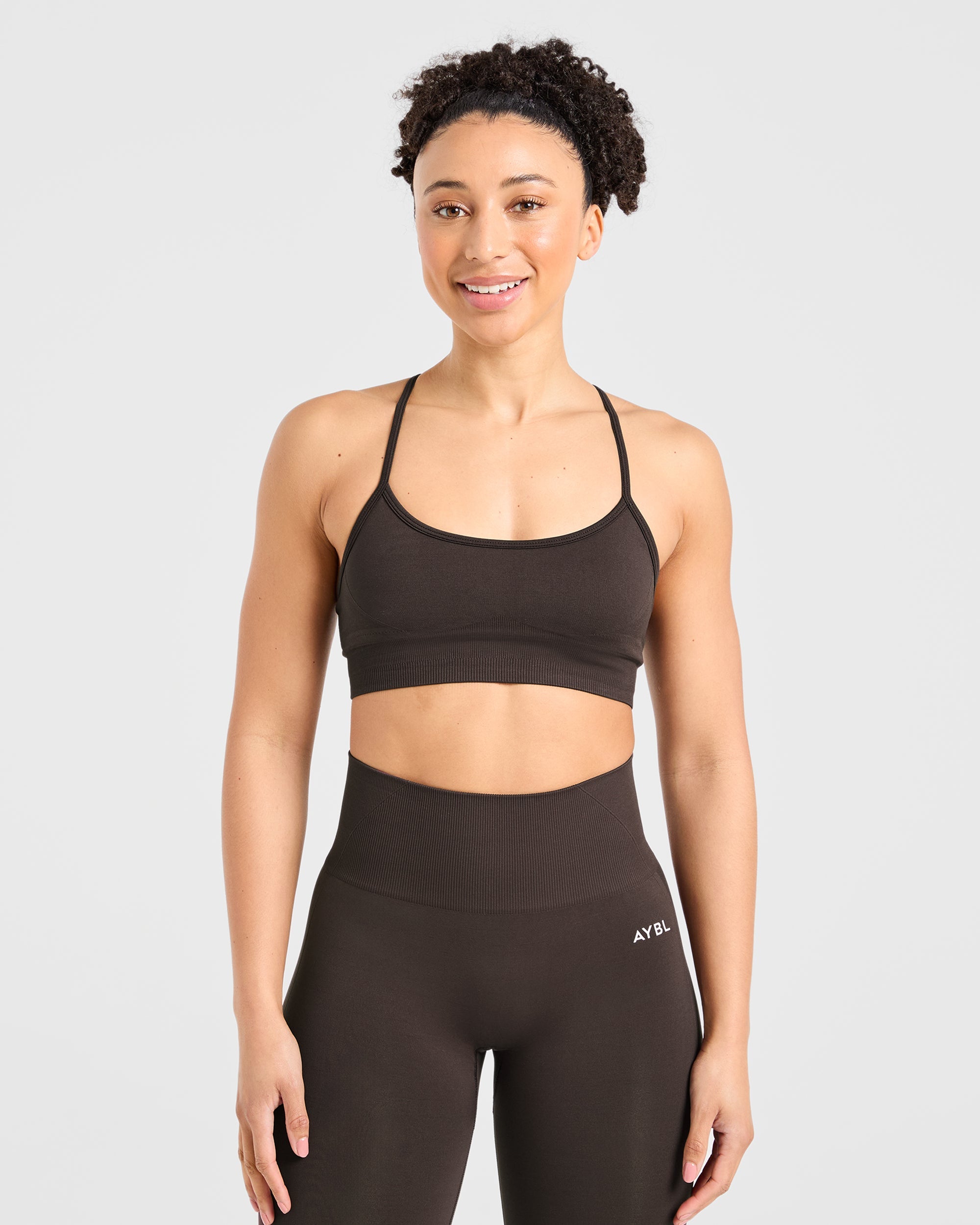 Soutien-gorge de sport sans couture Empower - Marron cacao