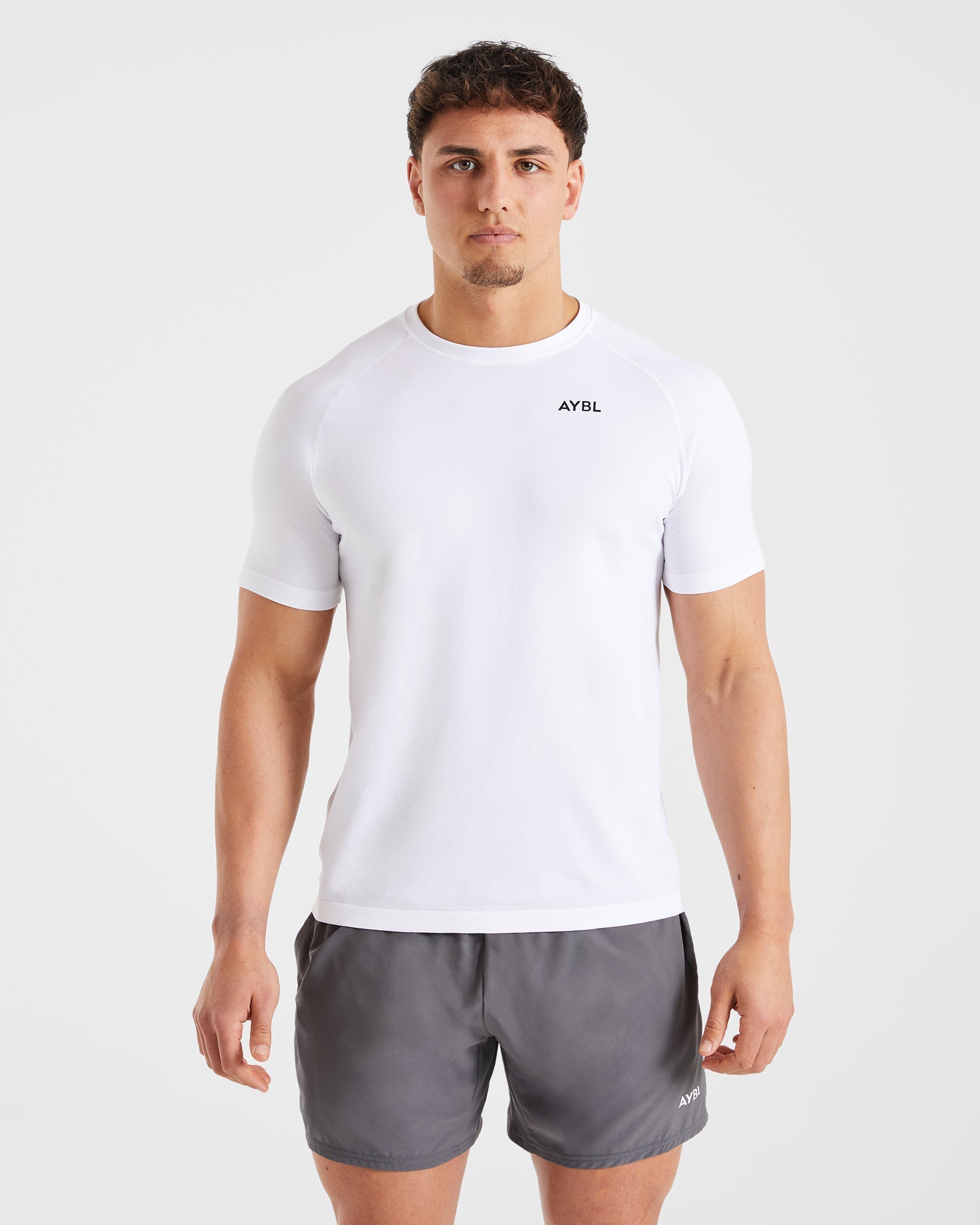 Ascend Seamless T Shirt - White