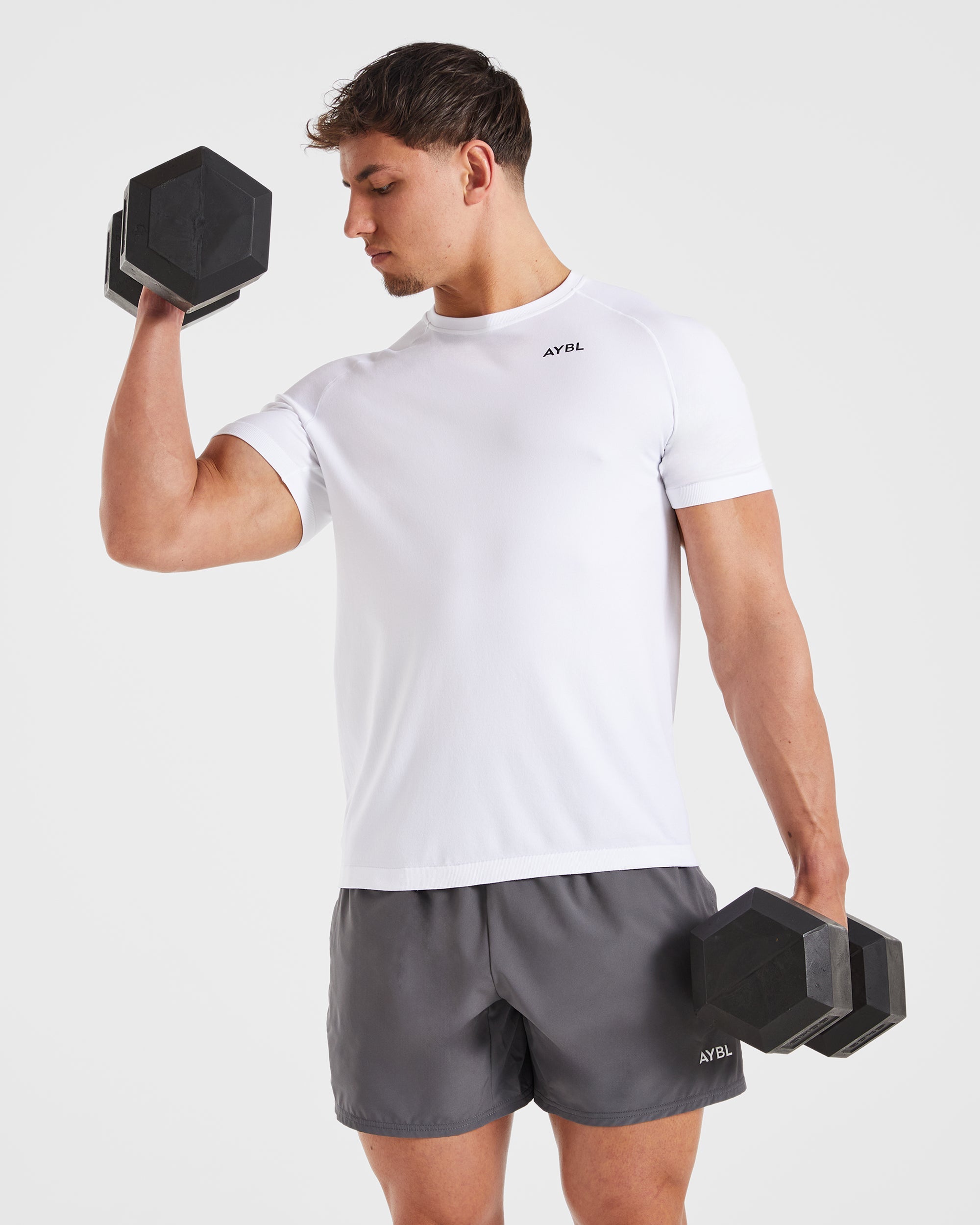 Ascend Seamless T Shirt - White