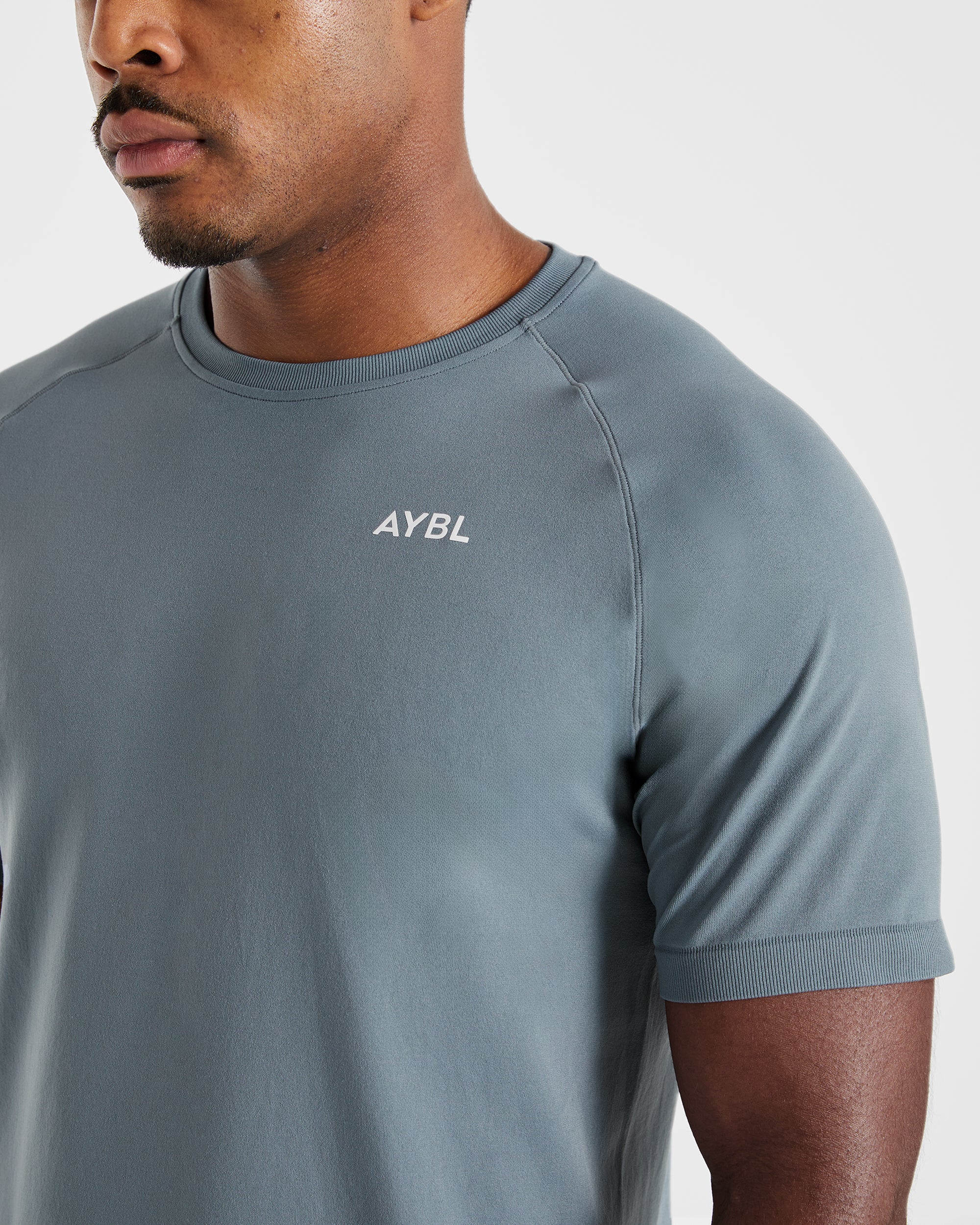 Ascend Seamless T Shirt - Slate Blue