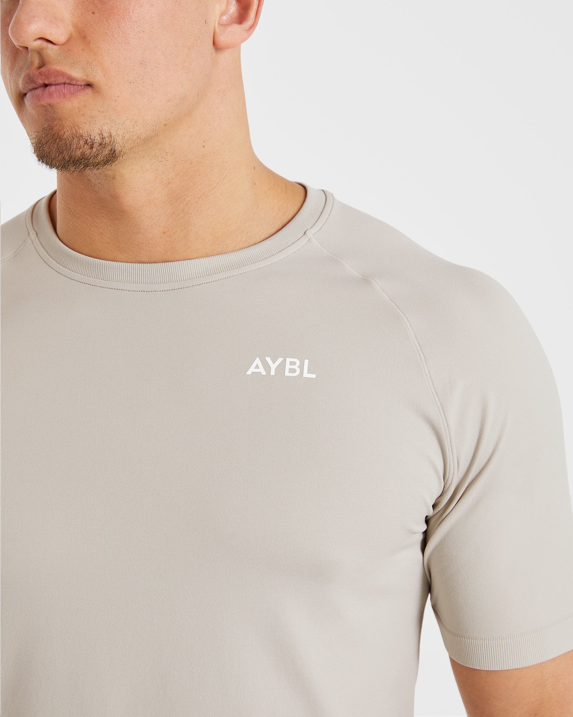 Ascend Seamless T Shirt - Ice Grey