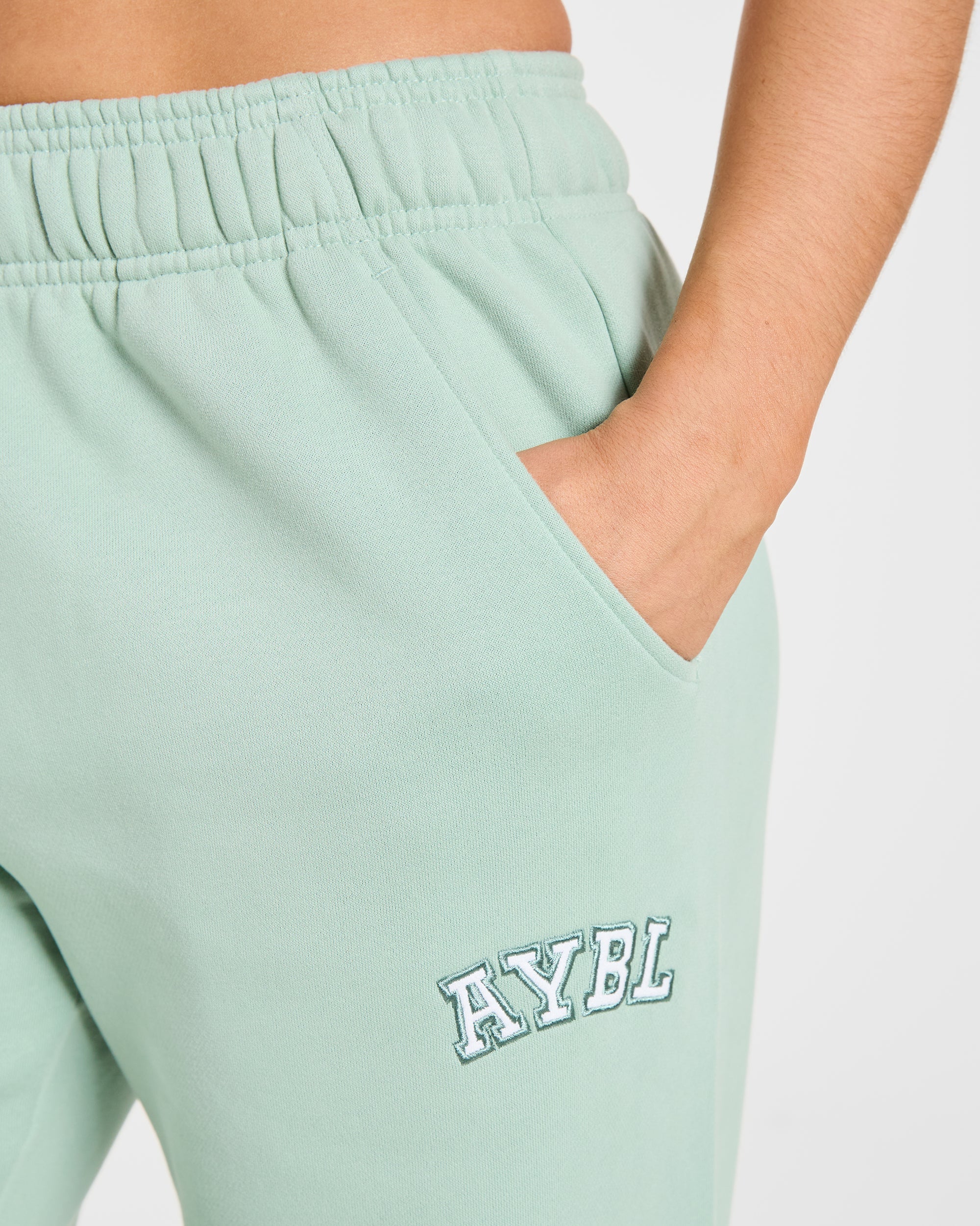 Varsity 2.0 Oversized Joggers - Sage Green
