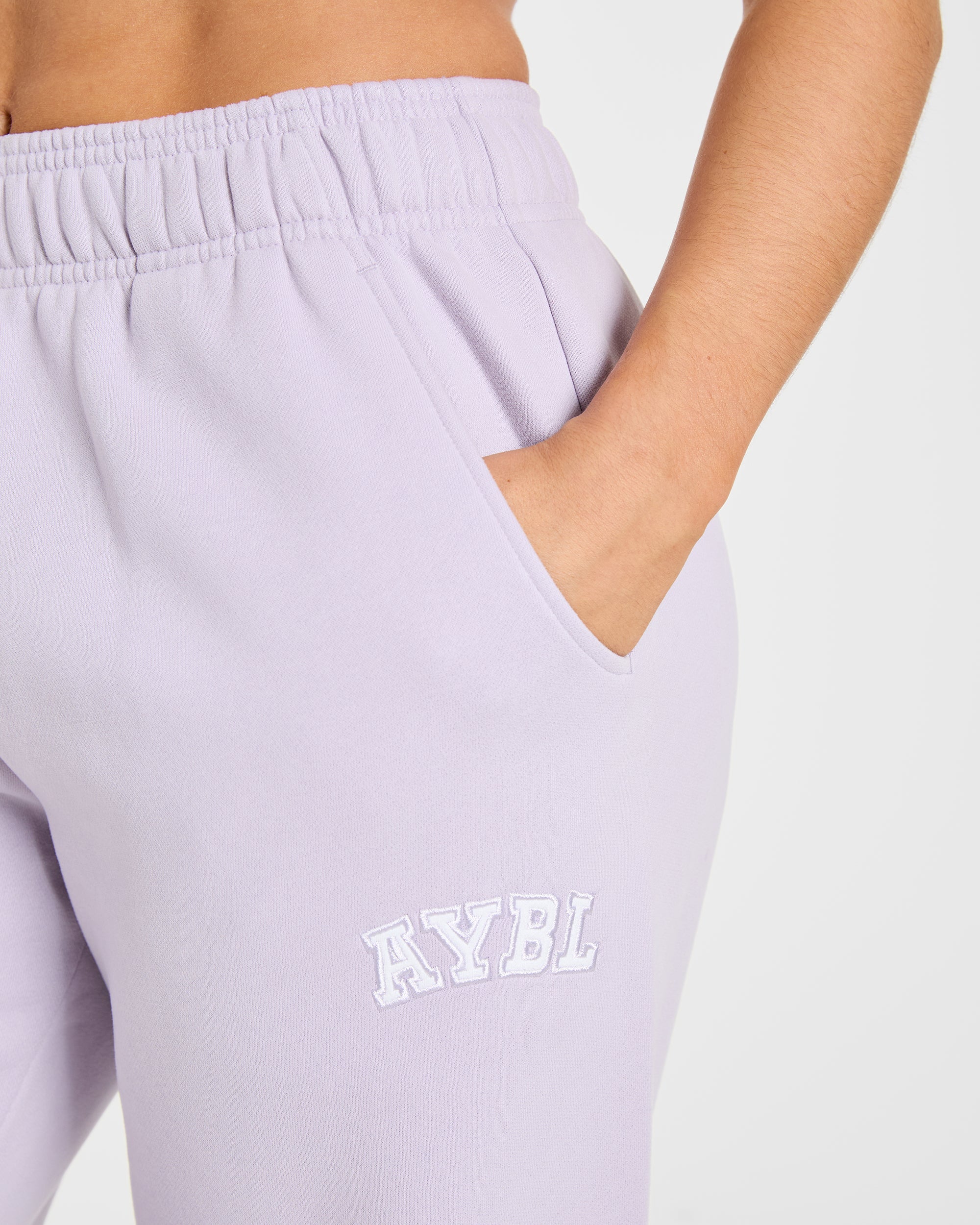 Varsity 2.0 Oversized Straight Leg Joggers - Lilac