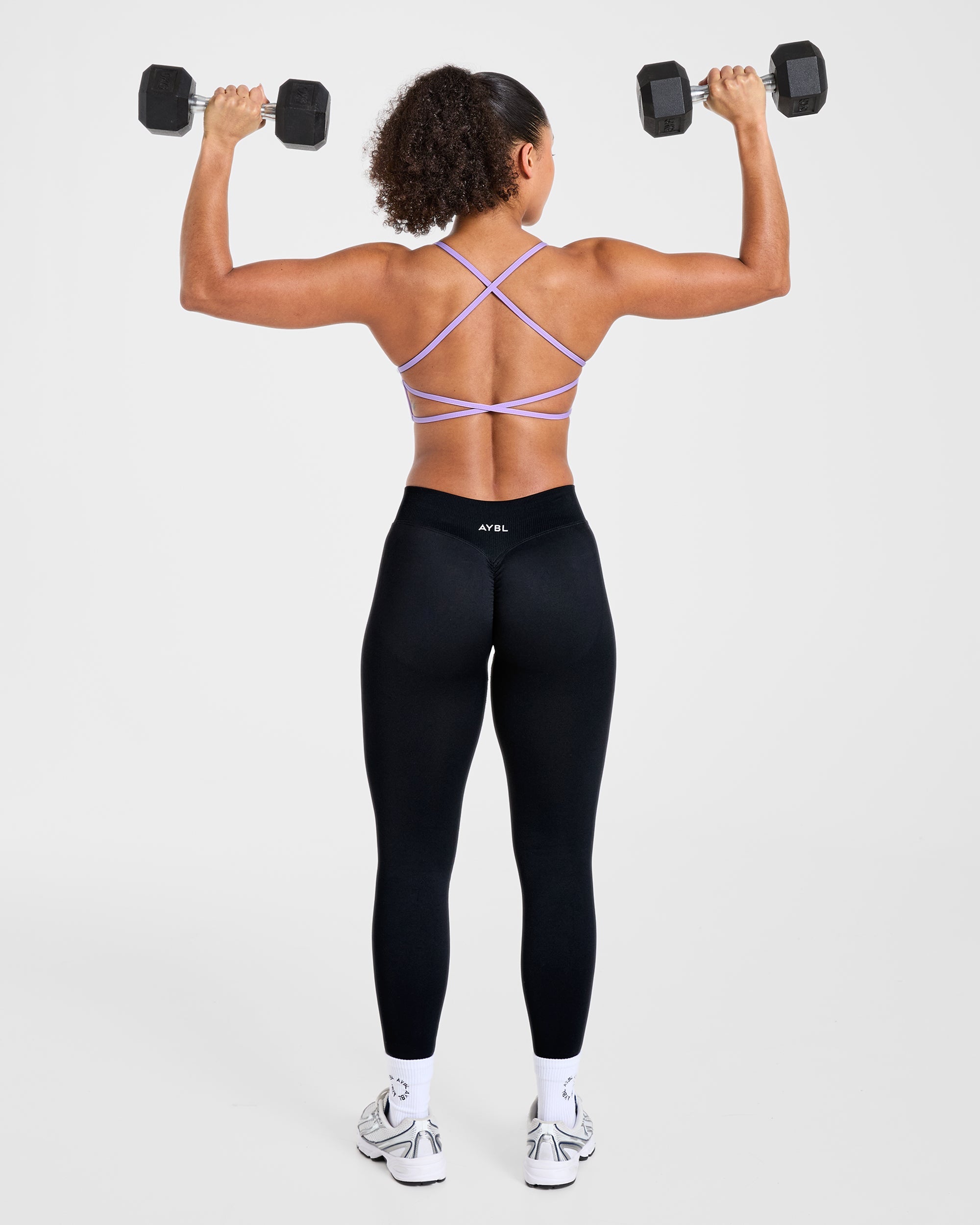 Essential Crossback Sports Bra - Lavender
