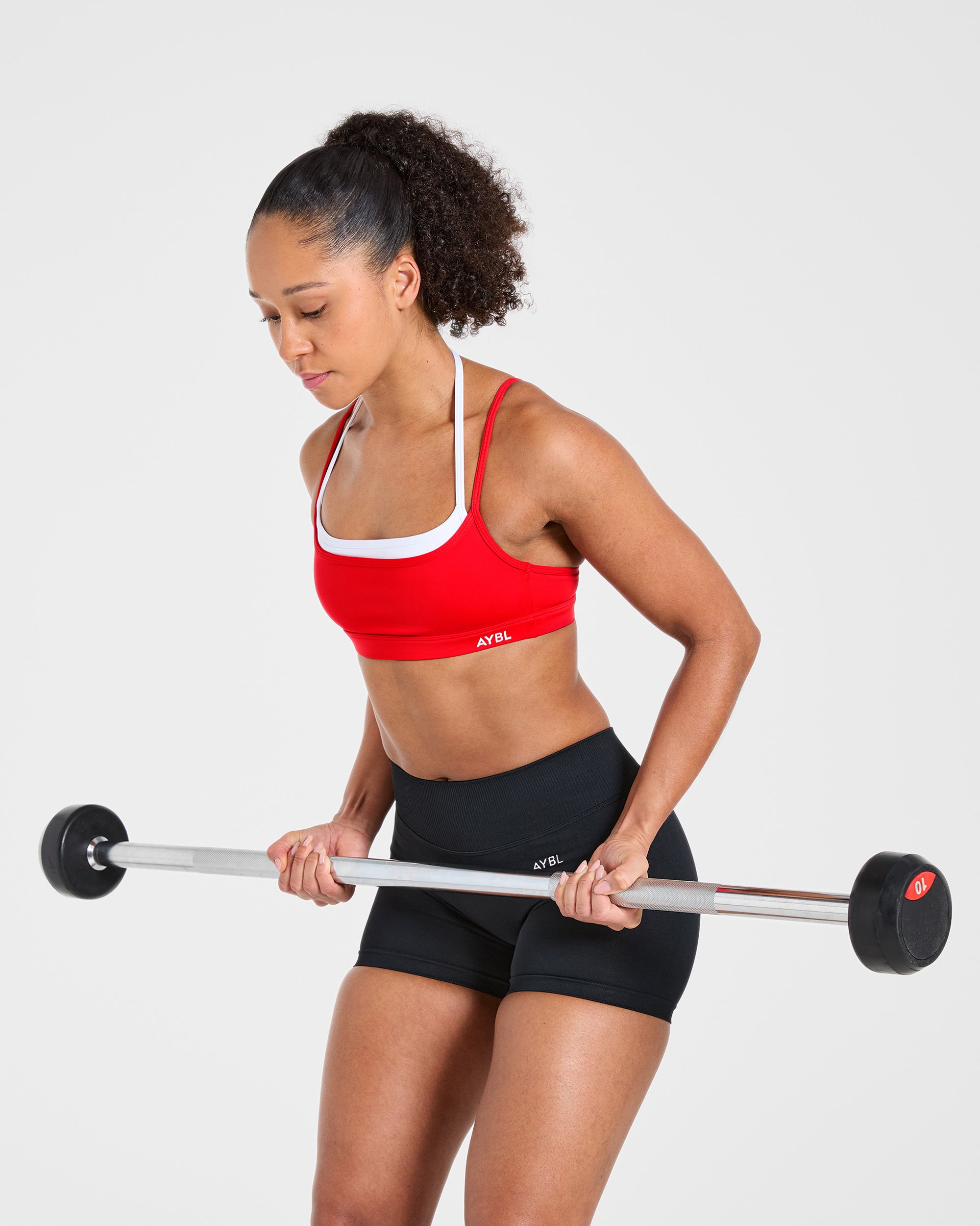 Essential Double Layer Sports Bra - Vibrant Red