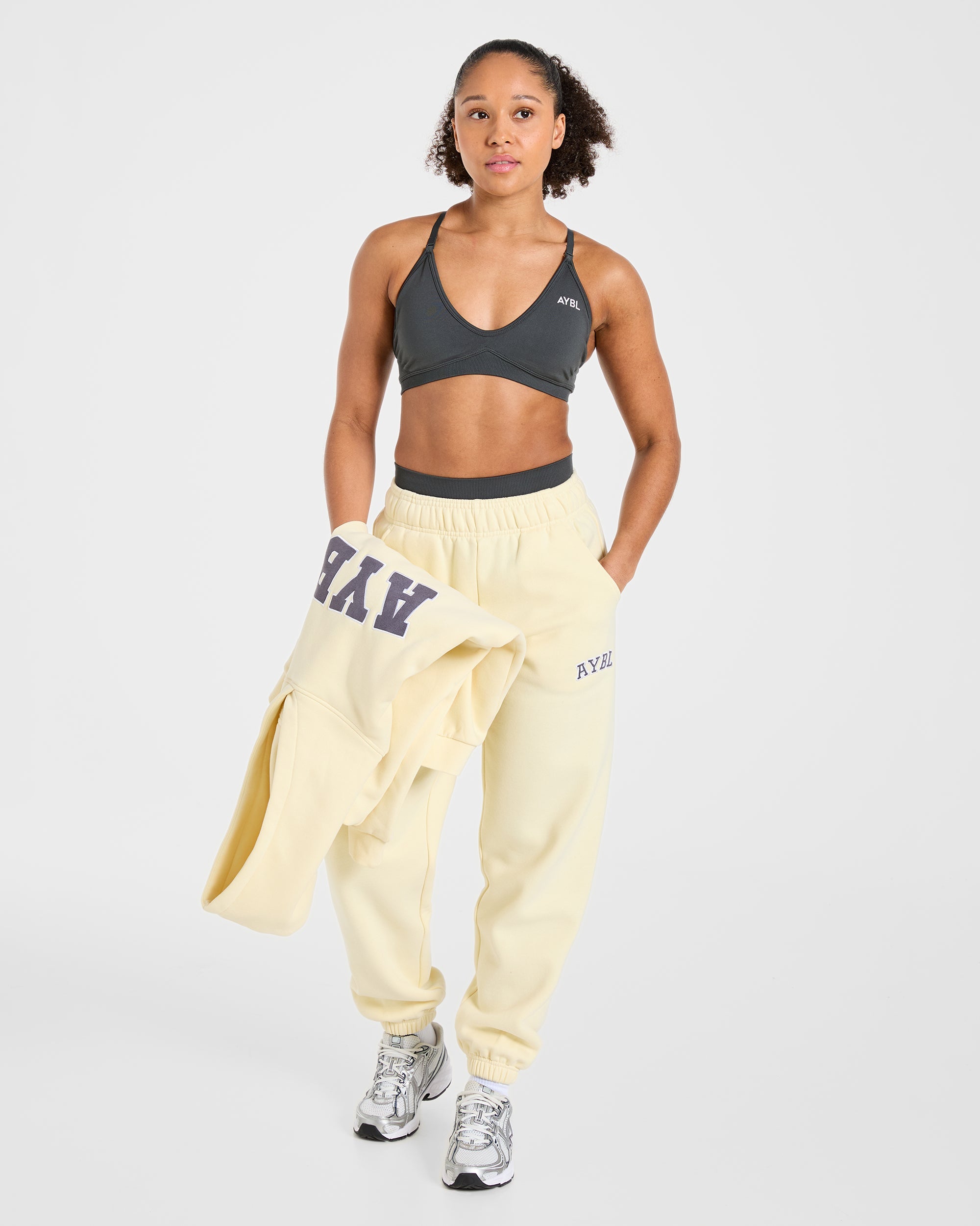 Varsity 2.0 Oversized Joggers - Butter Yellow